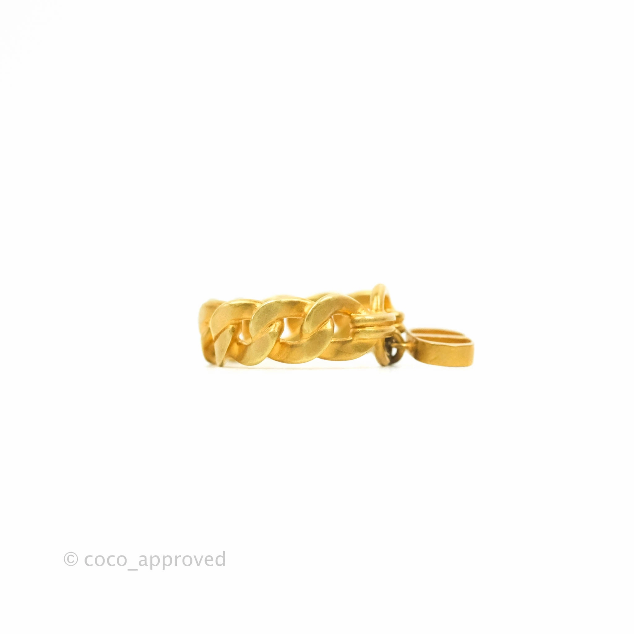 Christian Dior Chain Drop CD Logo Ring Size M