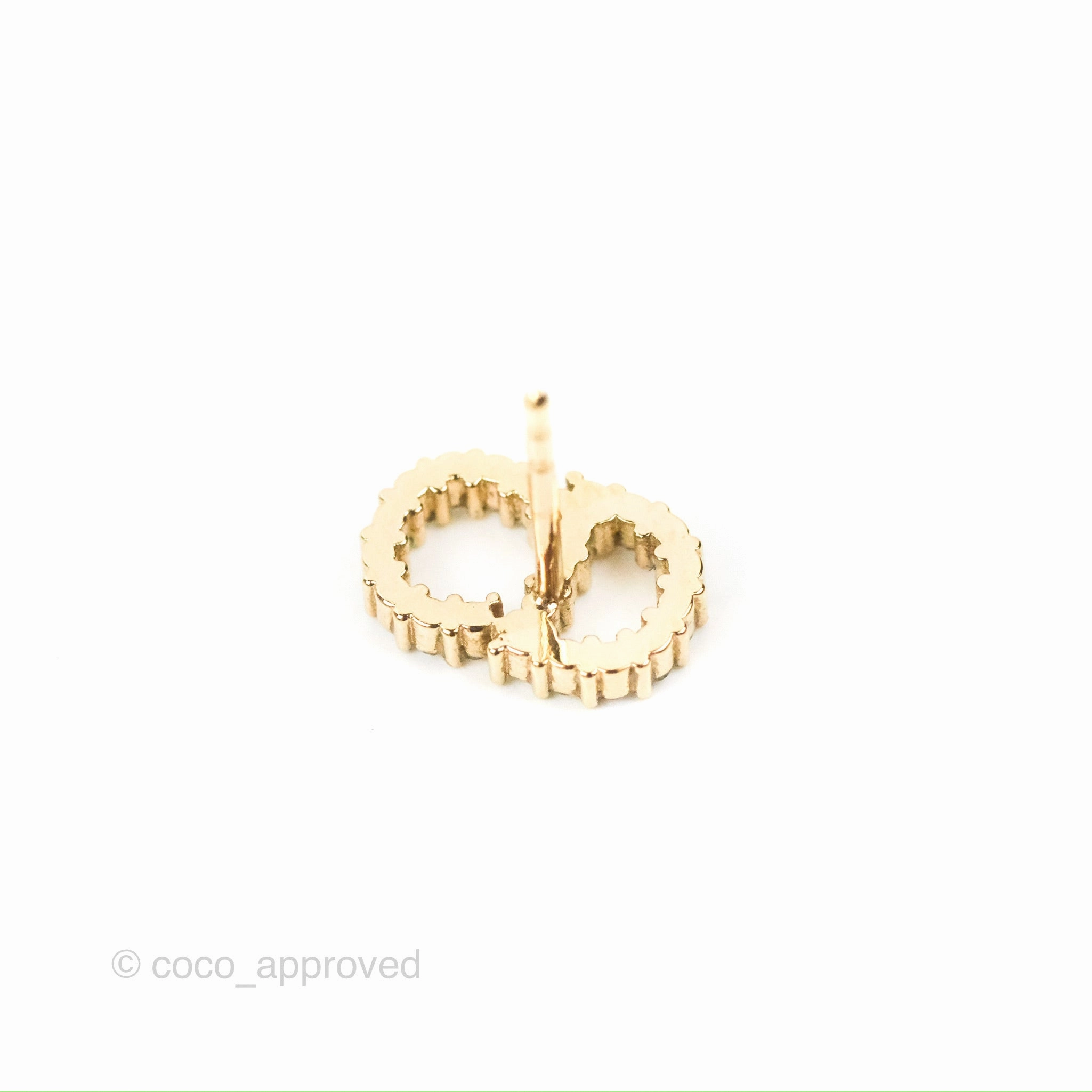 Christian Dior Clair D Lune Earrings Crystal Gold Tone