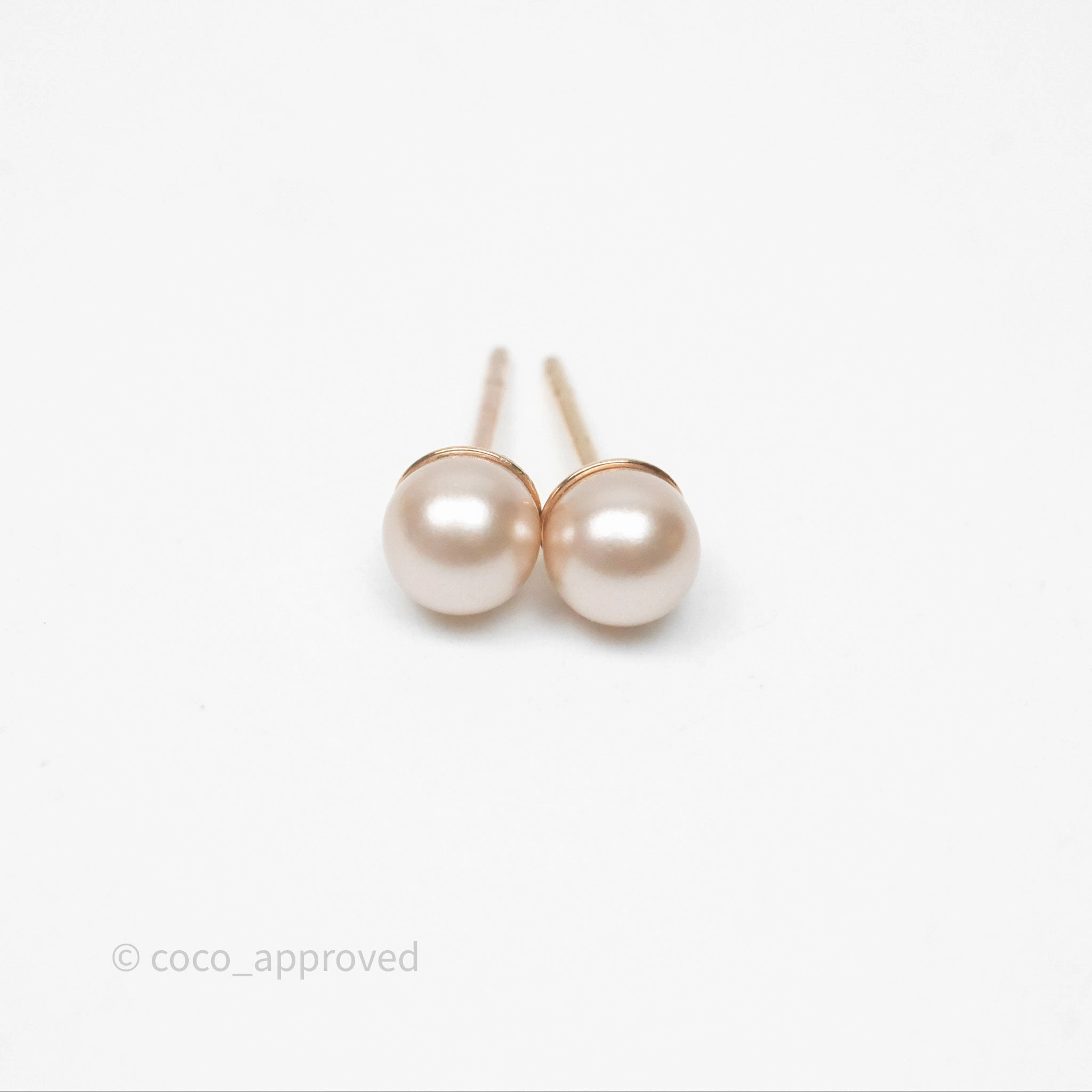 Christian Dior Crystal Pearl Tribales Earrings Pink Tone