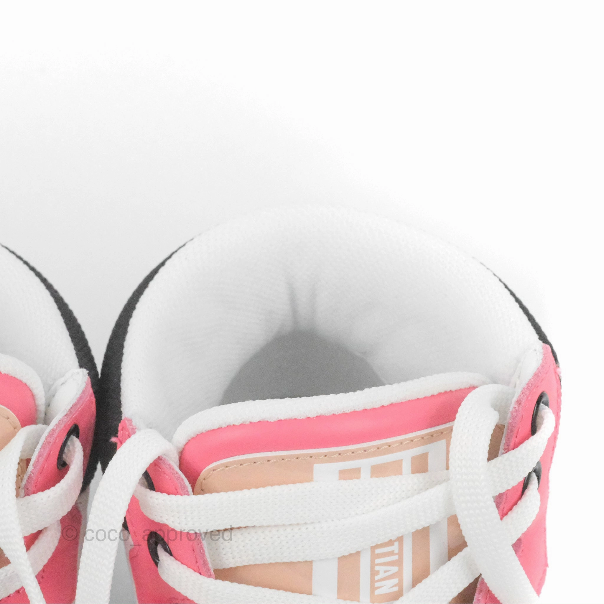 Christian Dior D-player Pink Calfskin Sneaker Size 36.5