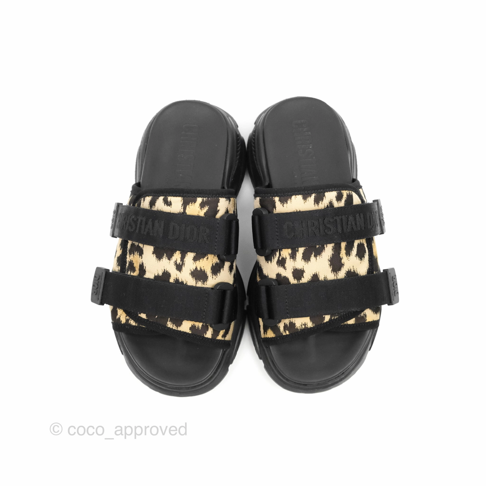 Christian Dior D-Wander Slide Beige Multicolor Mizza Printed