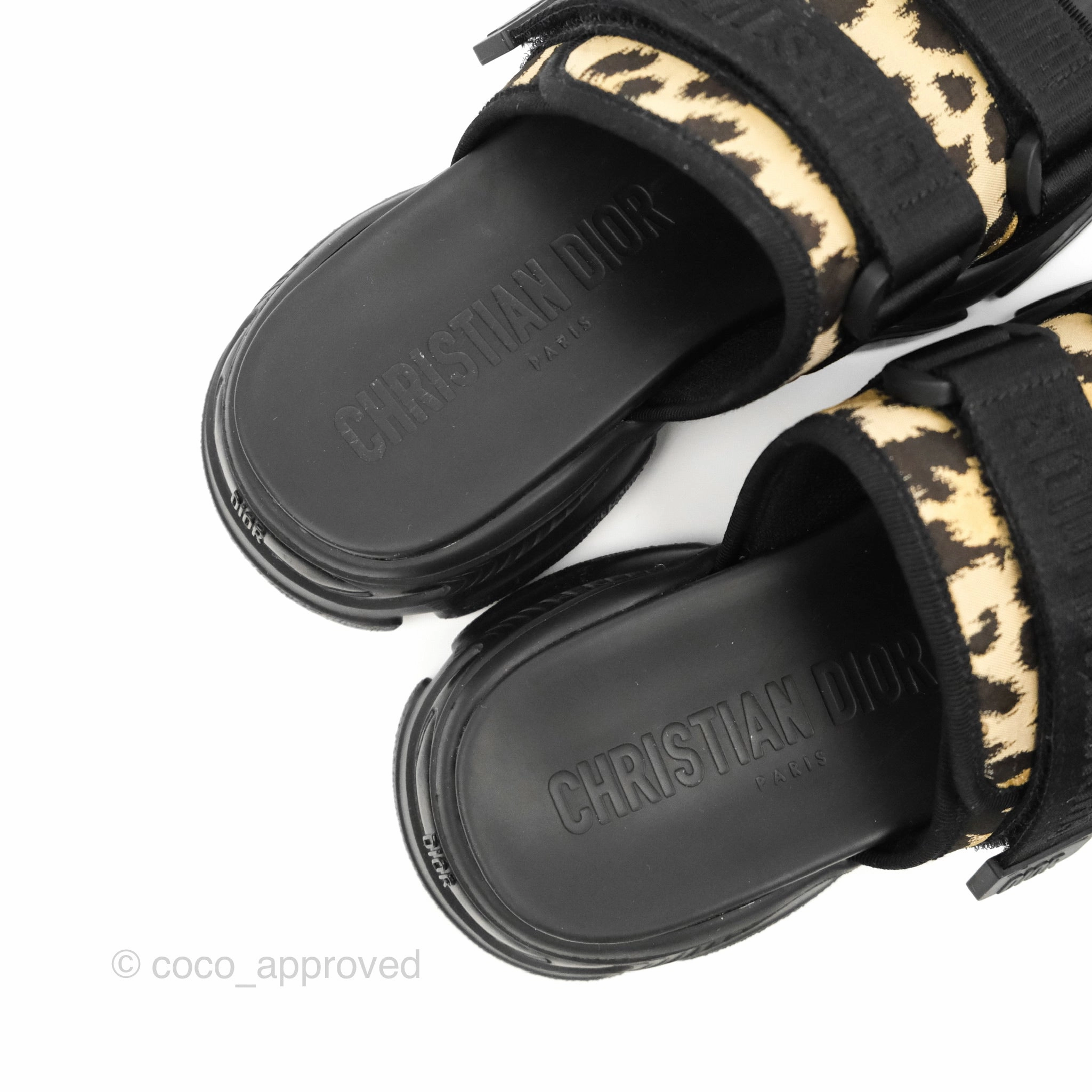 Christian Dior D-Wander Slide Beige Multicolor Mizza Printed