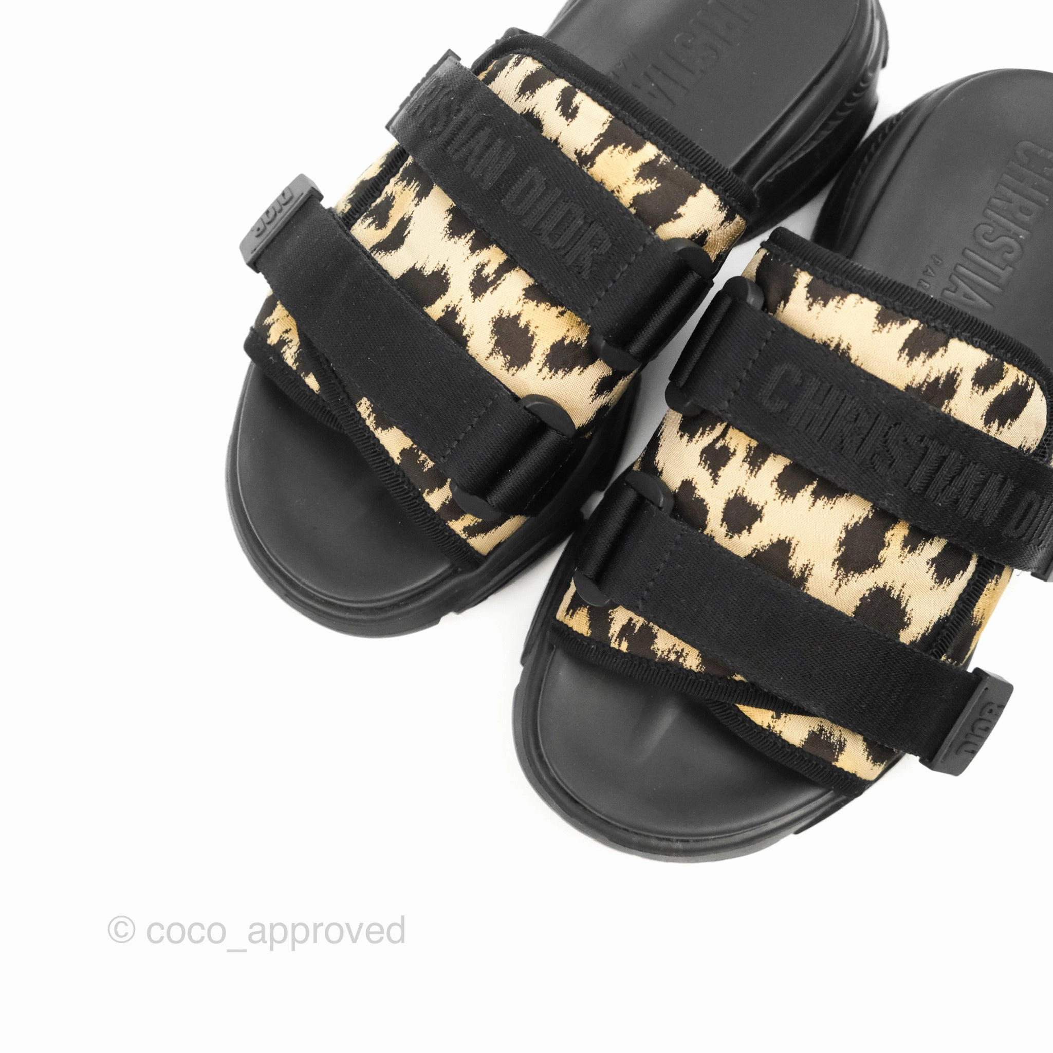 Christian Dior D-Wander Slide Beige Multicolor Mizza Printed