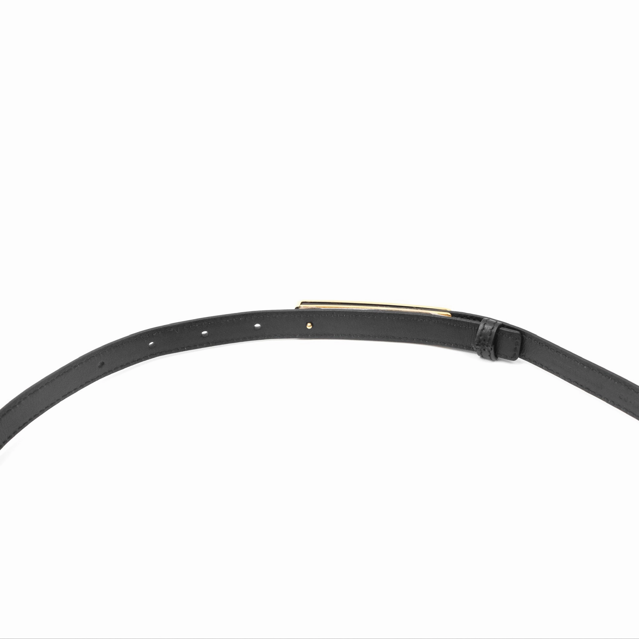 Christian Dior Dior-ID Belt Black Smooth Calfskin Size 80