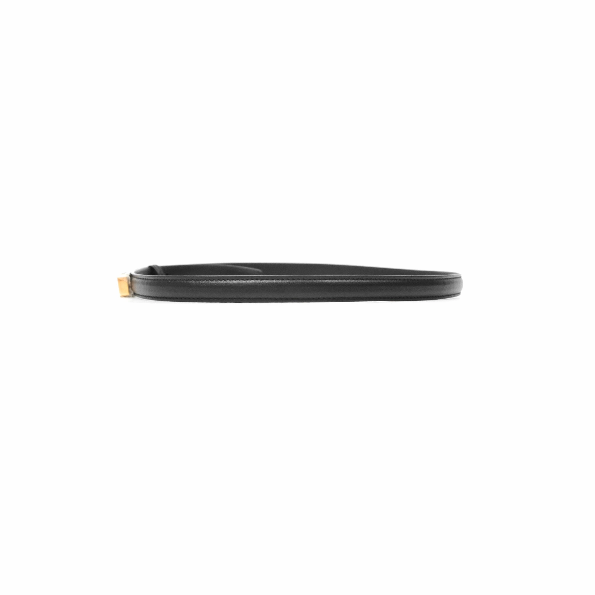 Christian Dior Dior-ID Belt Black Smooth Calfskin Size 80