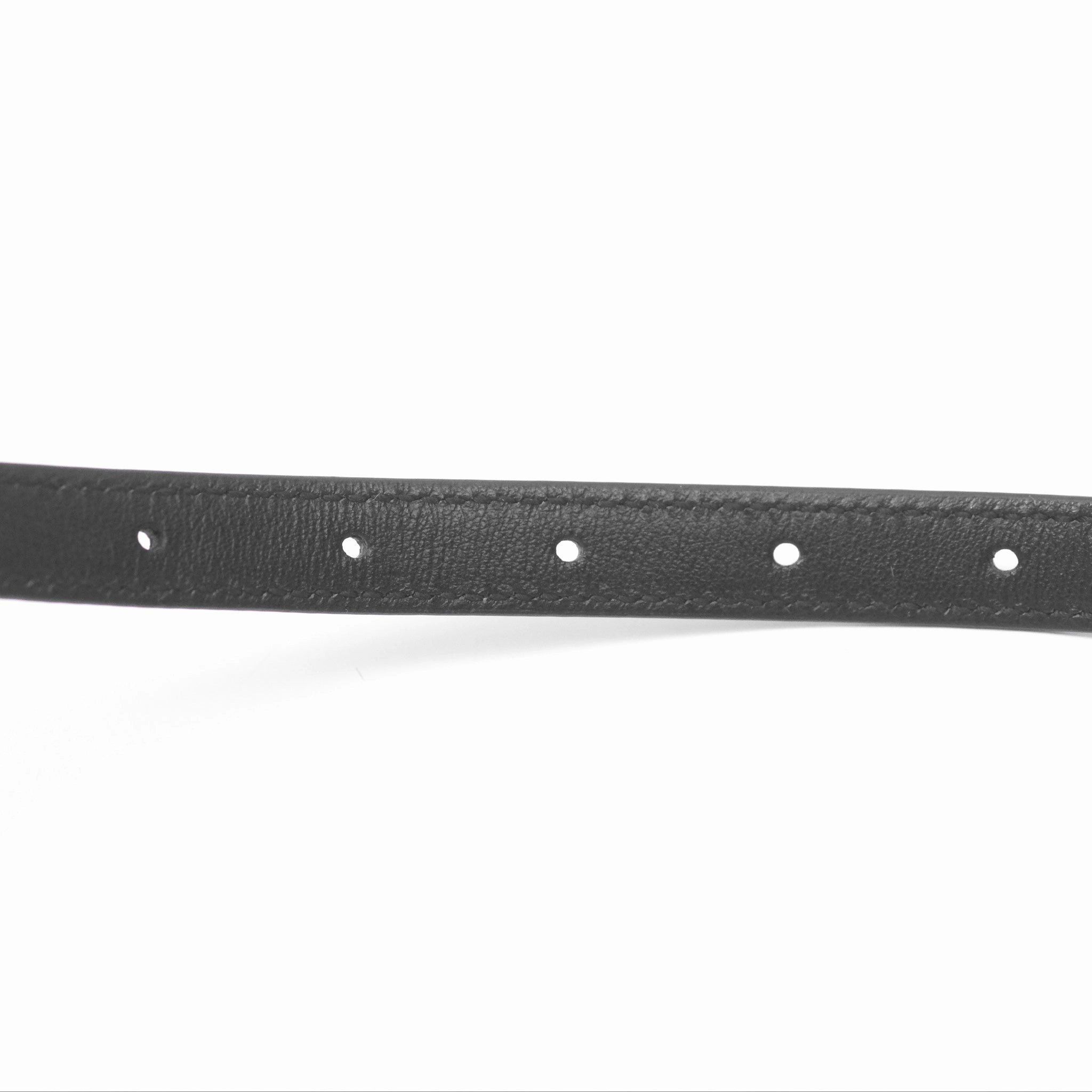 Christian Dior Dior-ID Belt Black Smooth Calfskin Size 80