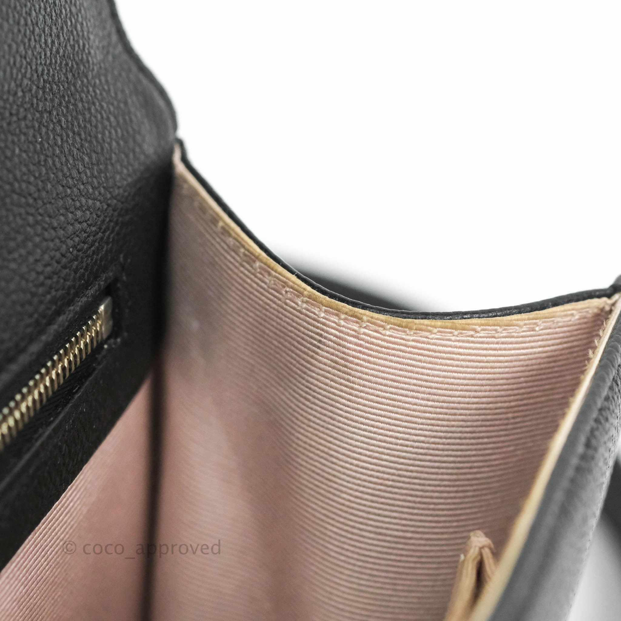 Christian Dior Diorama Medium Flap Shoulder Bag Black Grained Leather Silver Hardware
