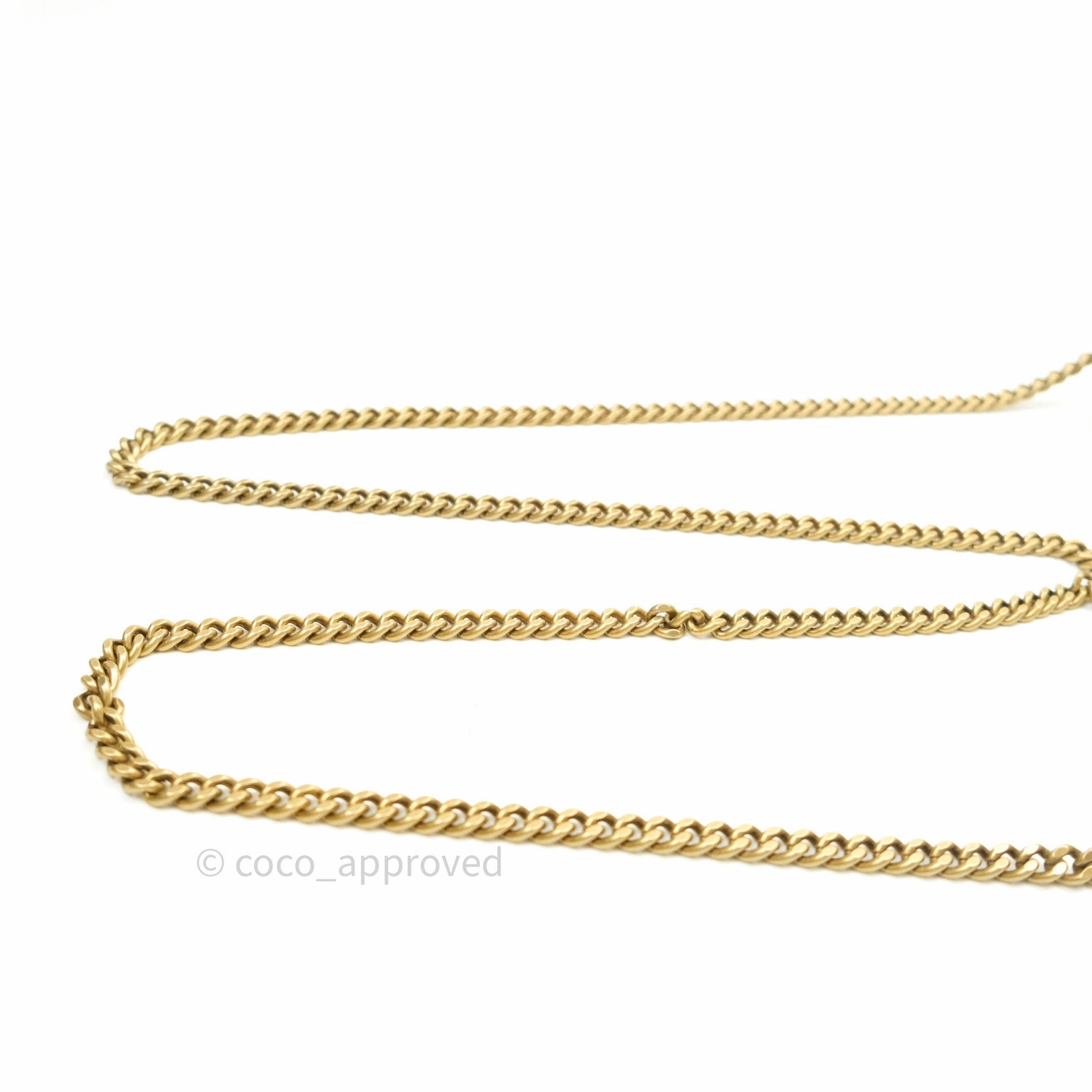 Christian Dior Diorama Wallet on Chain in White Calfskin Studded Gold
