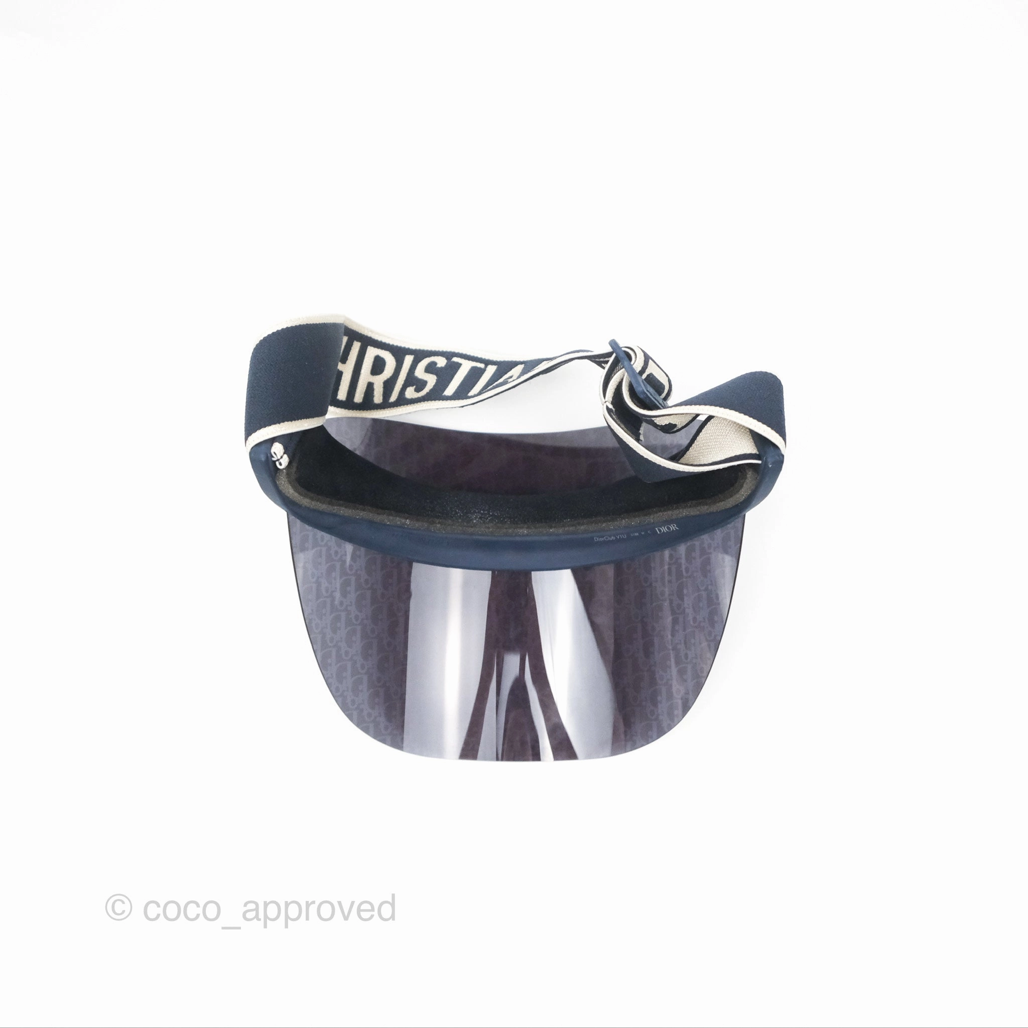 Christian Dior Diorclub V1U Dior Blue Oblique Visor