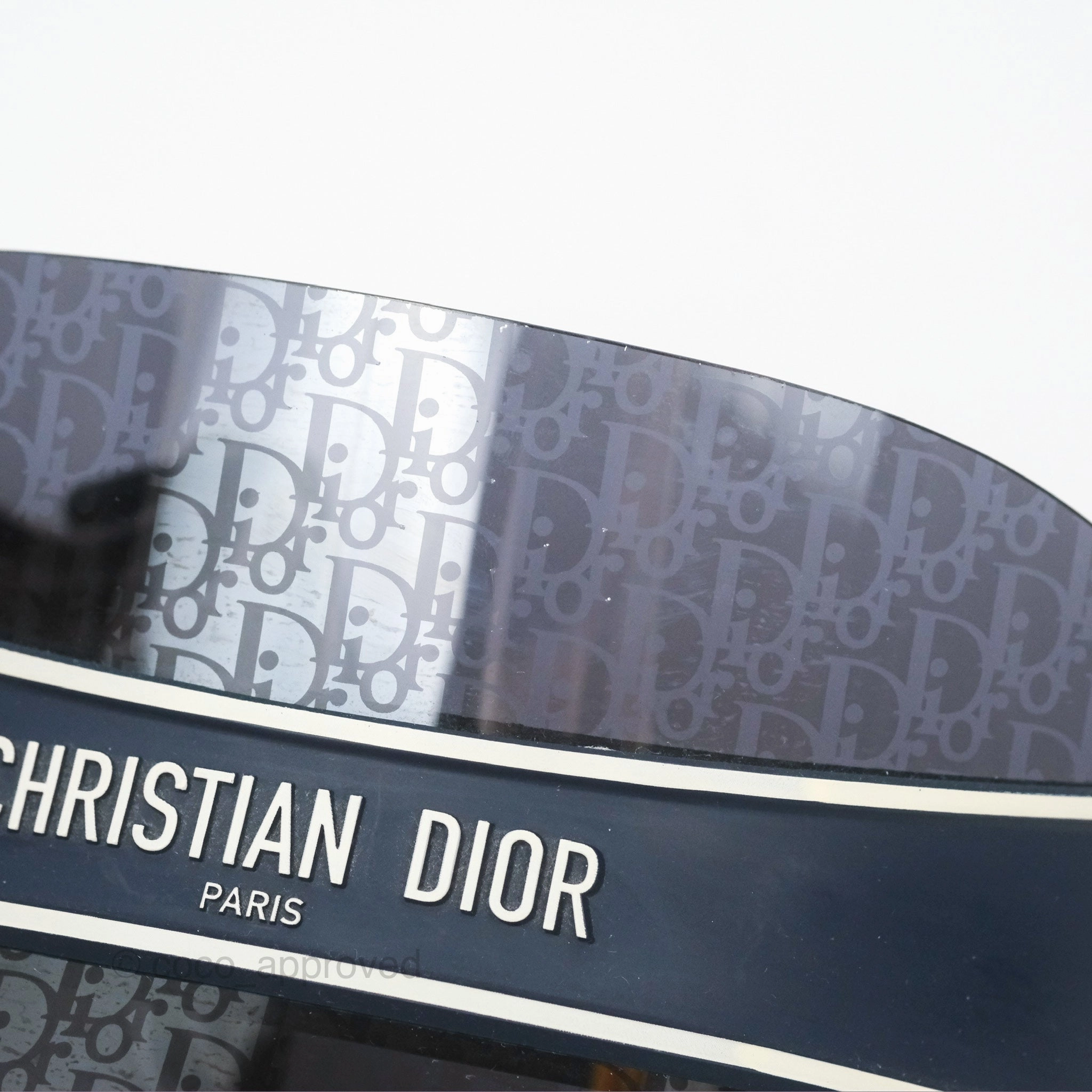 Christian Dior Diorclub V1U Dior Blue Oblique Visor