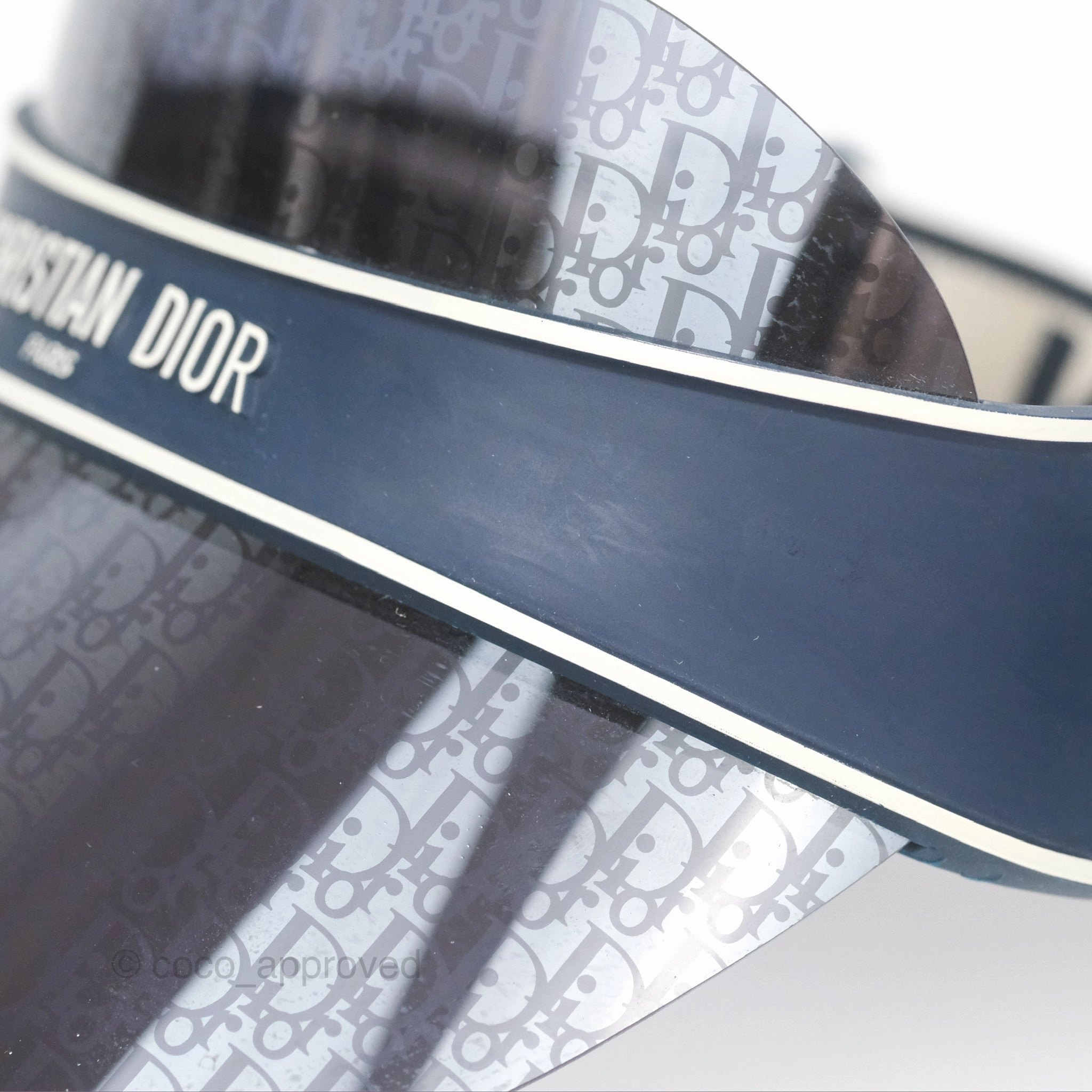 Christian Dior Diorclub V1U Dior Blue Oblique Visor