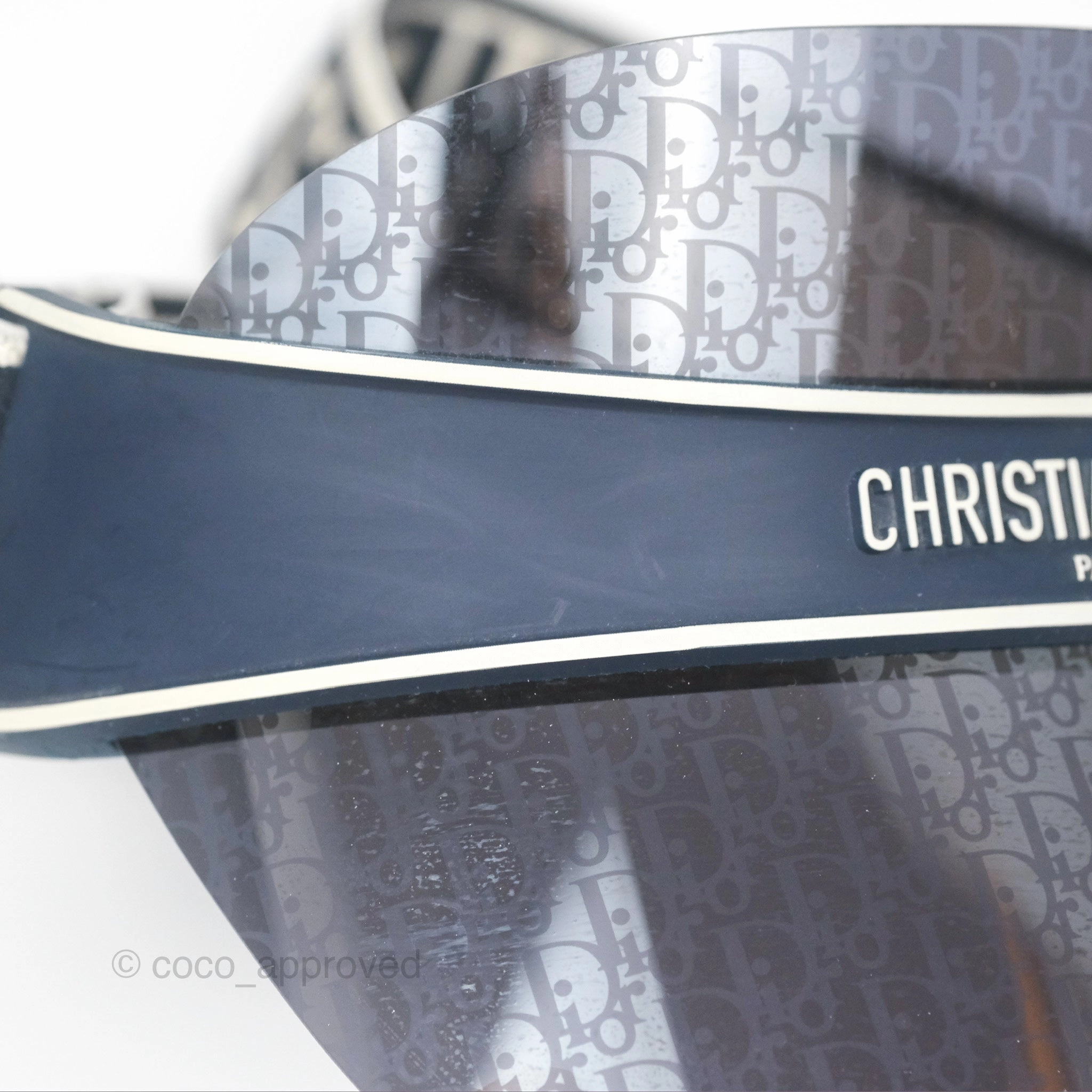 Christian Dior Diorclub V1U Dior Blue Oblique Visor