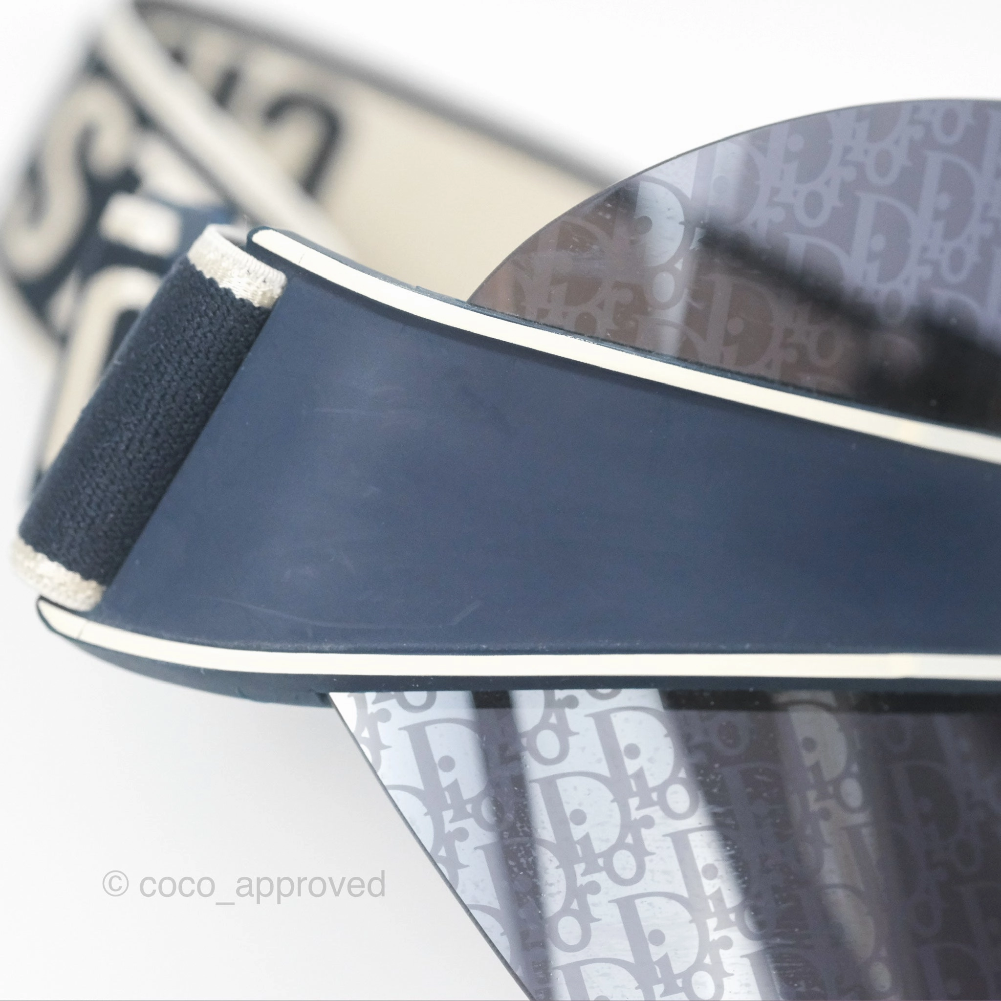 Christian Dior Diorclub V1U Dior Blue Oblique Visor