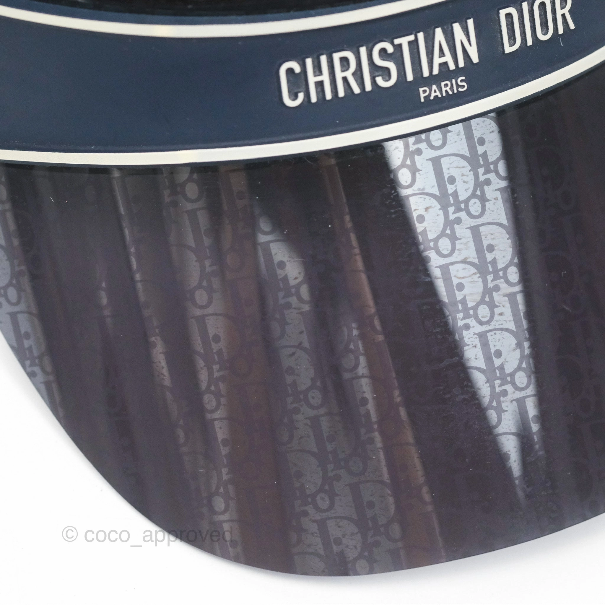 Christian Dior Diorclub V1U Dior Blue Oblique Visor