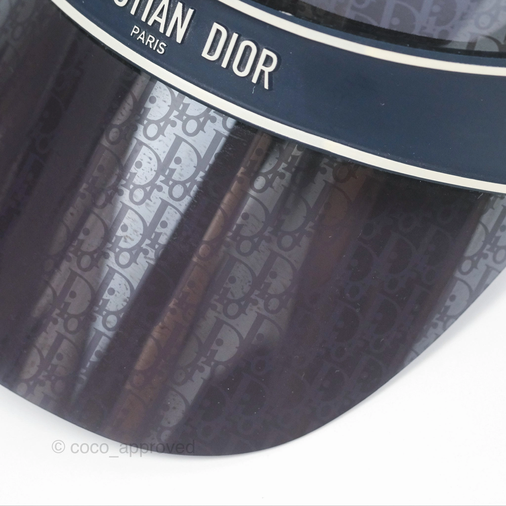 Christian Dior Diorclub V1U Dior Blue Oblique Visor