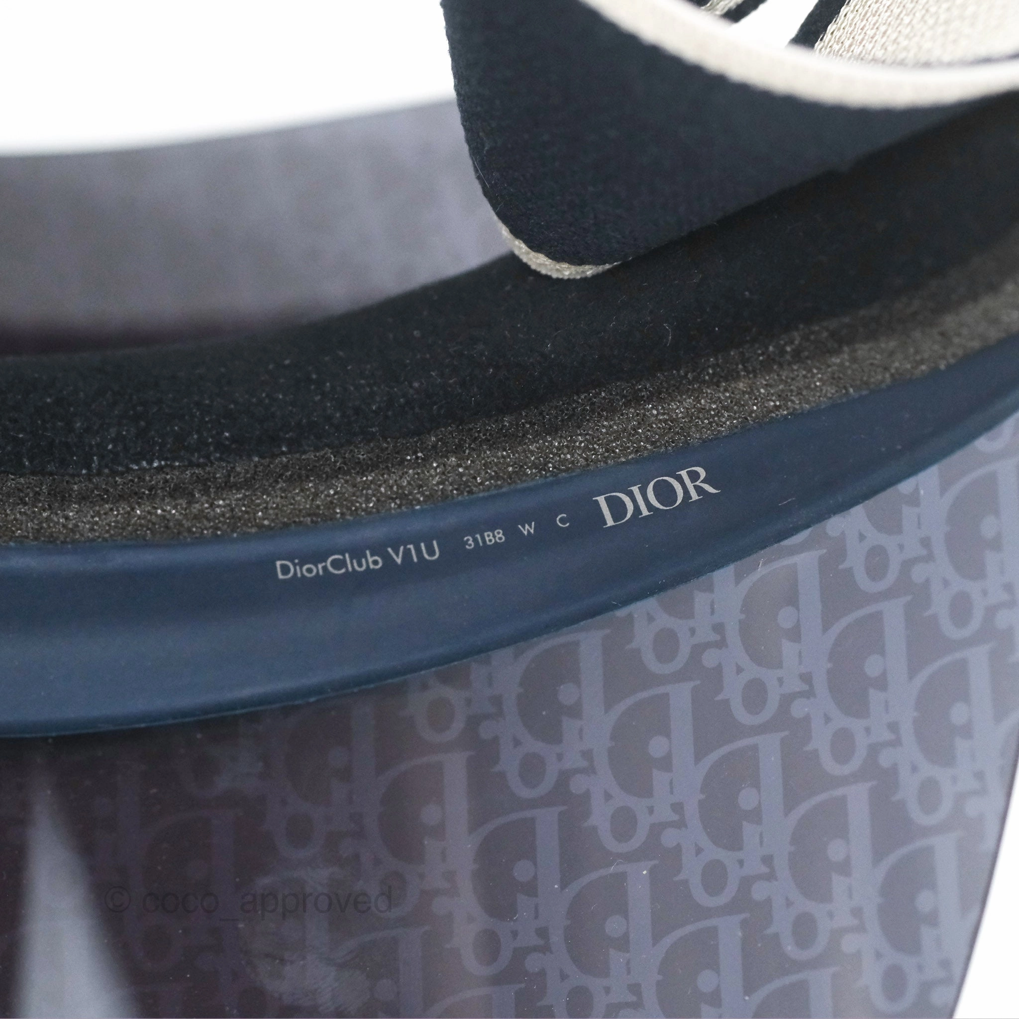 Christian Dior Diorclub V1U Dior Blue Oblique Visor