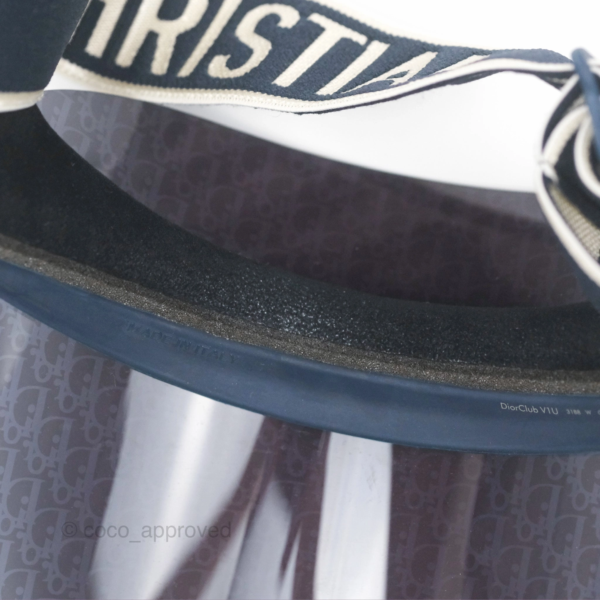 Christian Dior Diorclub V1U Dior Blue Oblique Visor