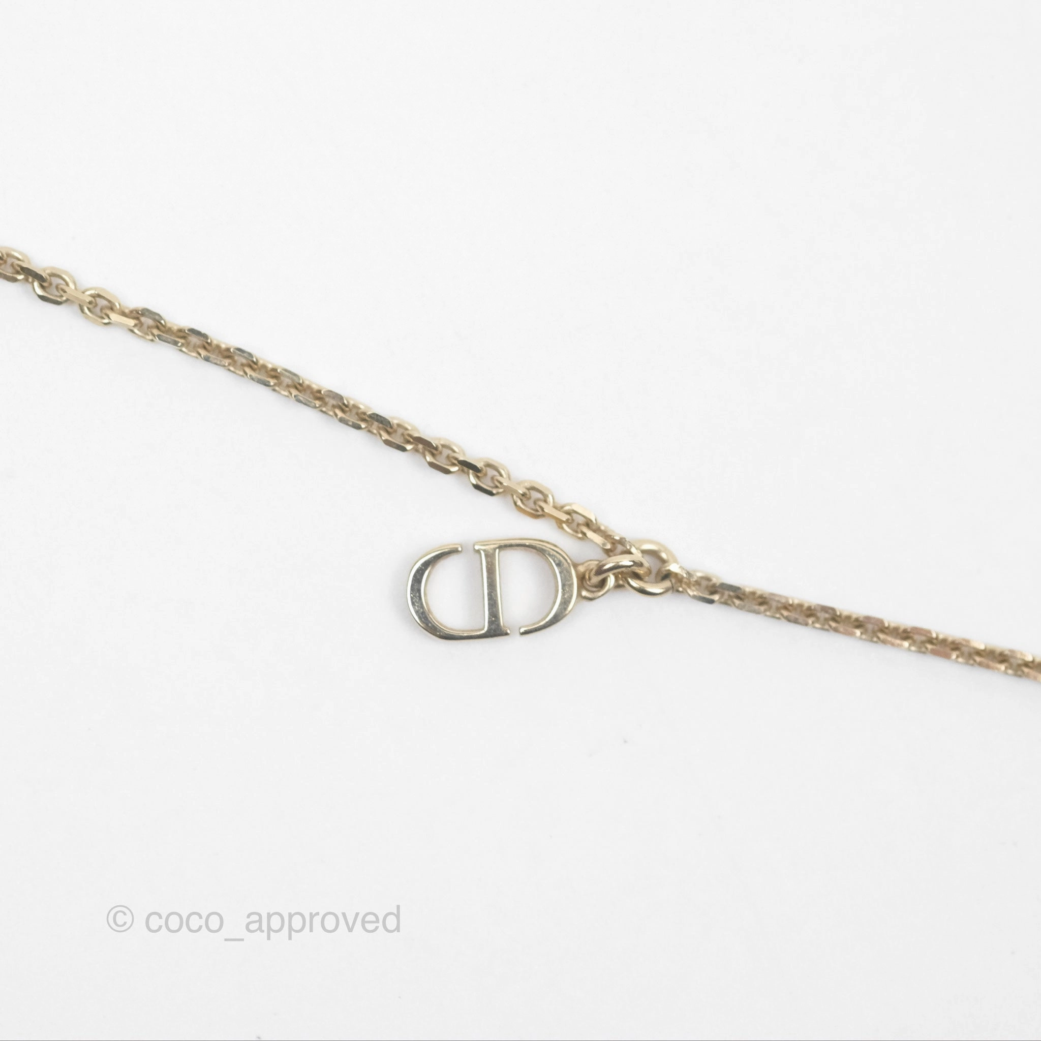 Christian Dior Double Necklace Bee Star Clover Crystals Pearls Gold Tone