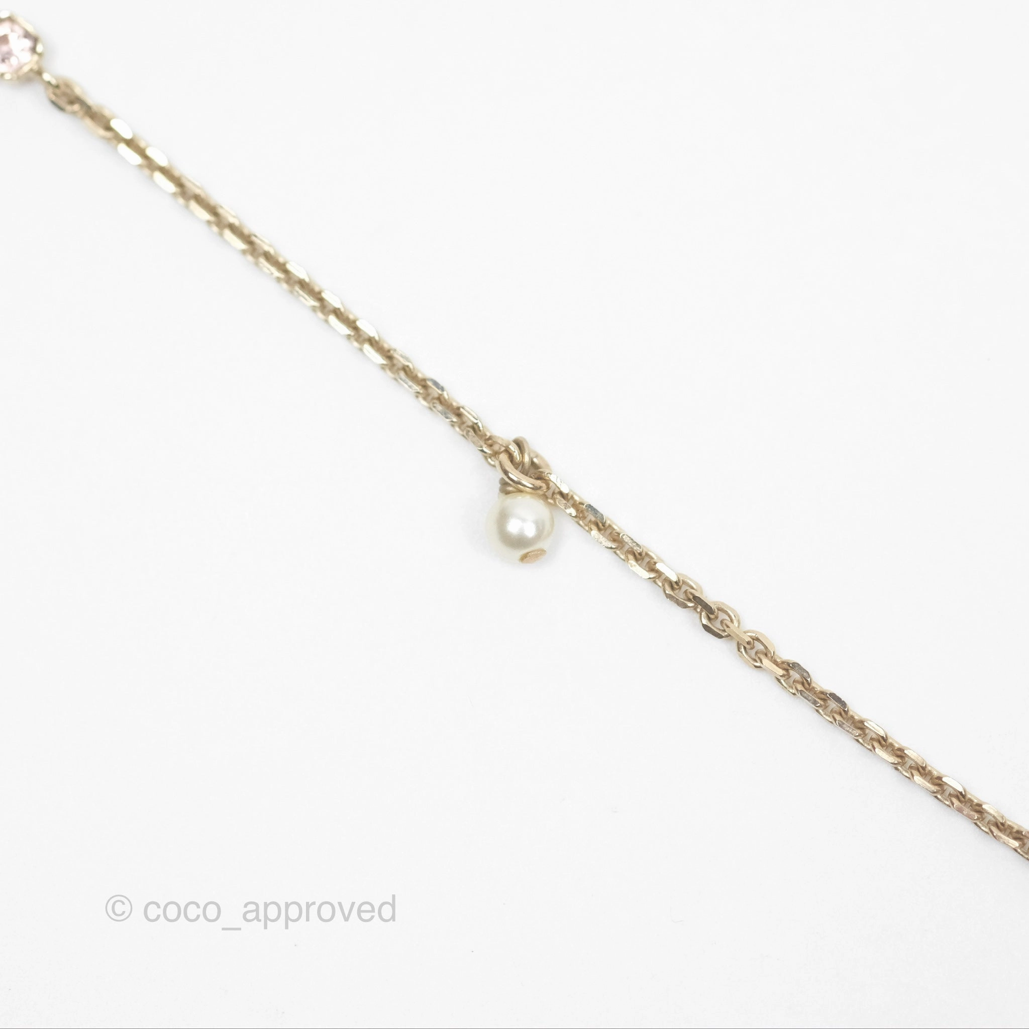 Christian Dior Double Necklace Bee Star Clover Crystals Pearls Gold Tone
