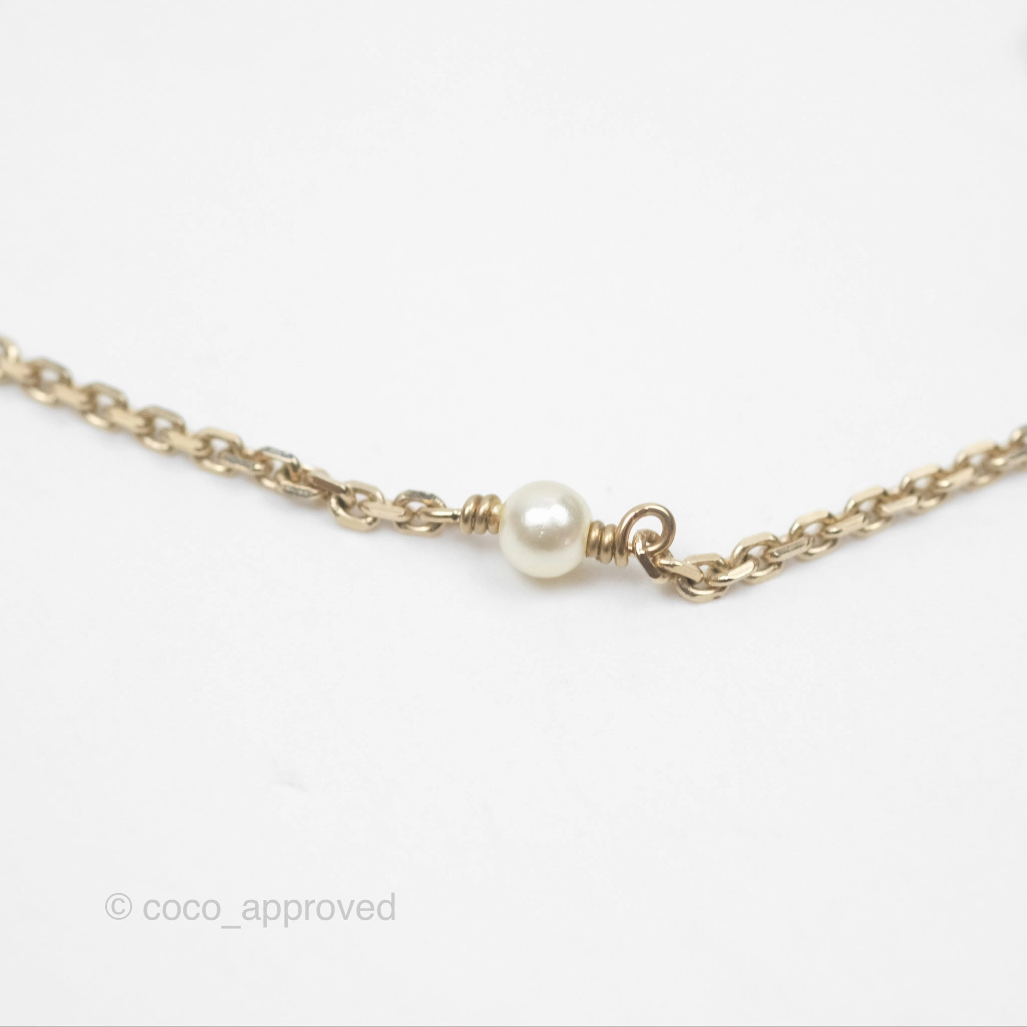 Christian Dior Double Necklace Bee Star Clover Crystals Pearls Gold Tone