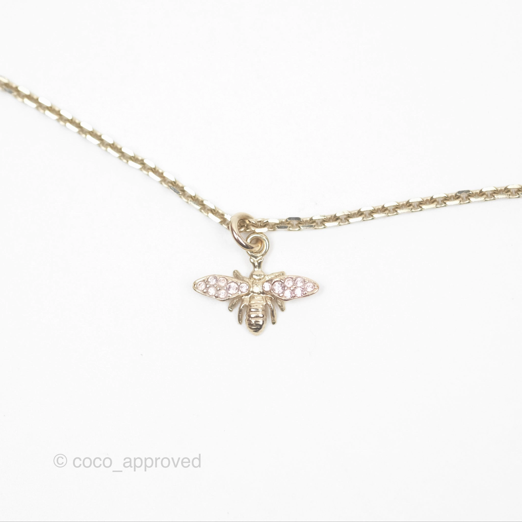 Christian Dior Double Necklace Bee Star Clover Crystals Pearls Gold Tone