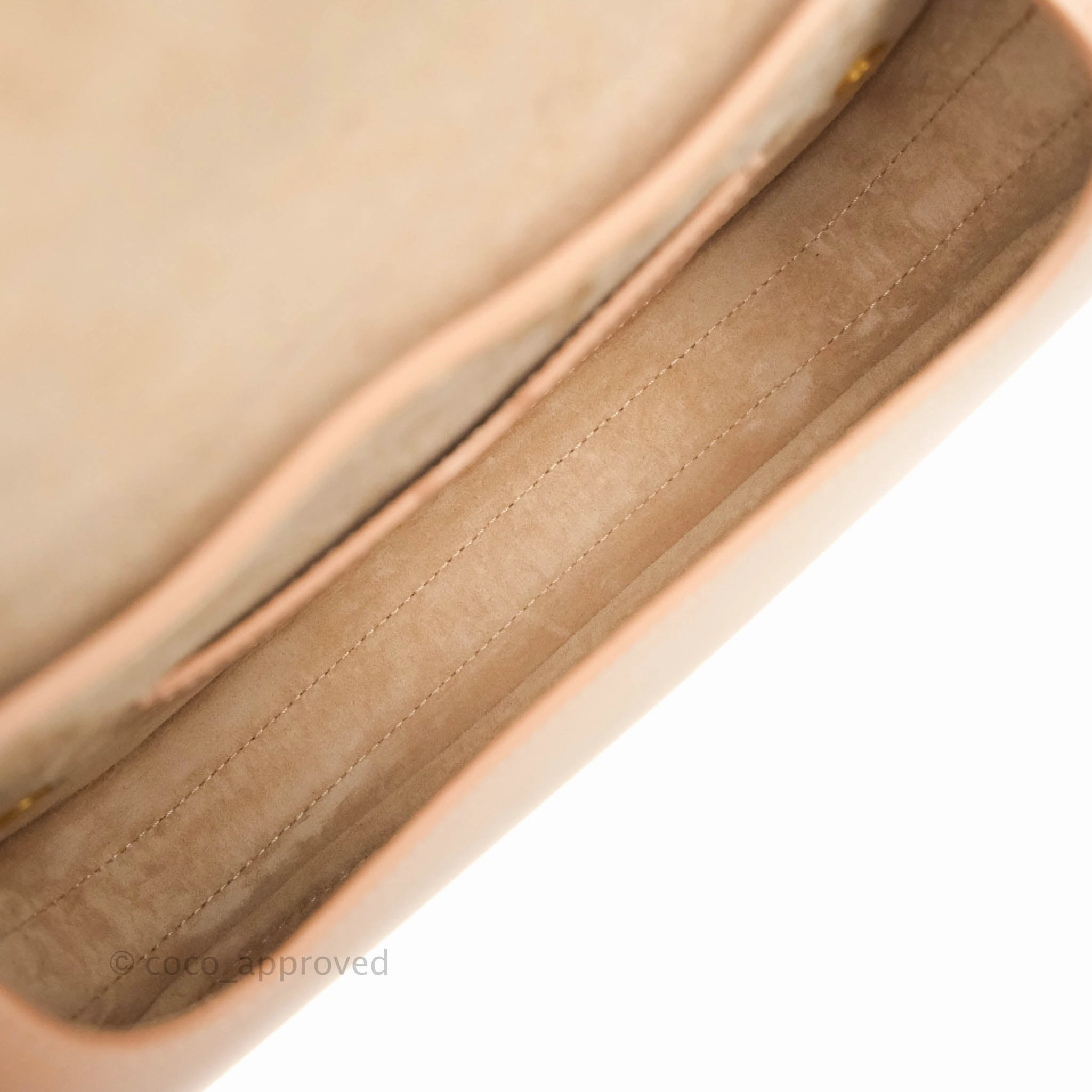 Christian Dior East West Bobby Bag Box Calfskin Beige Gold Hardware
