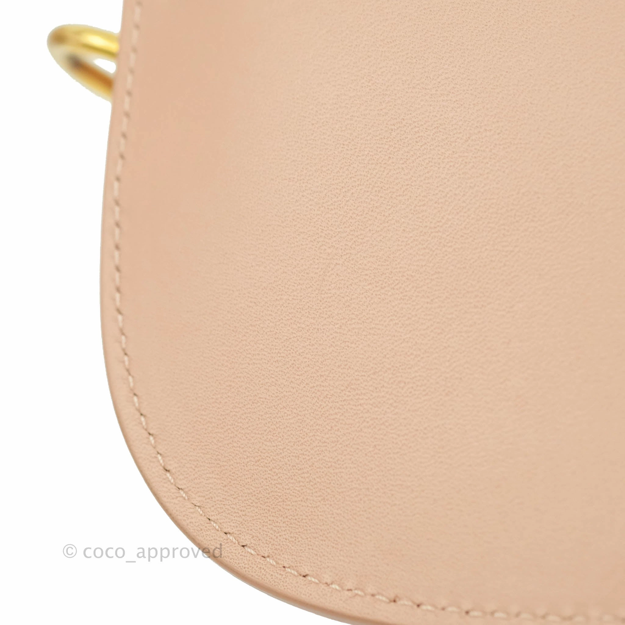 Christian Dior East West Bobby Bag Box Calfskin Beige Gold Hardware