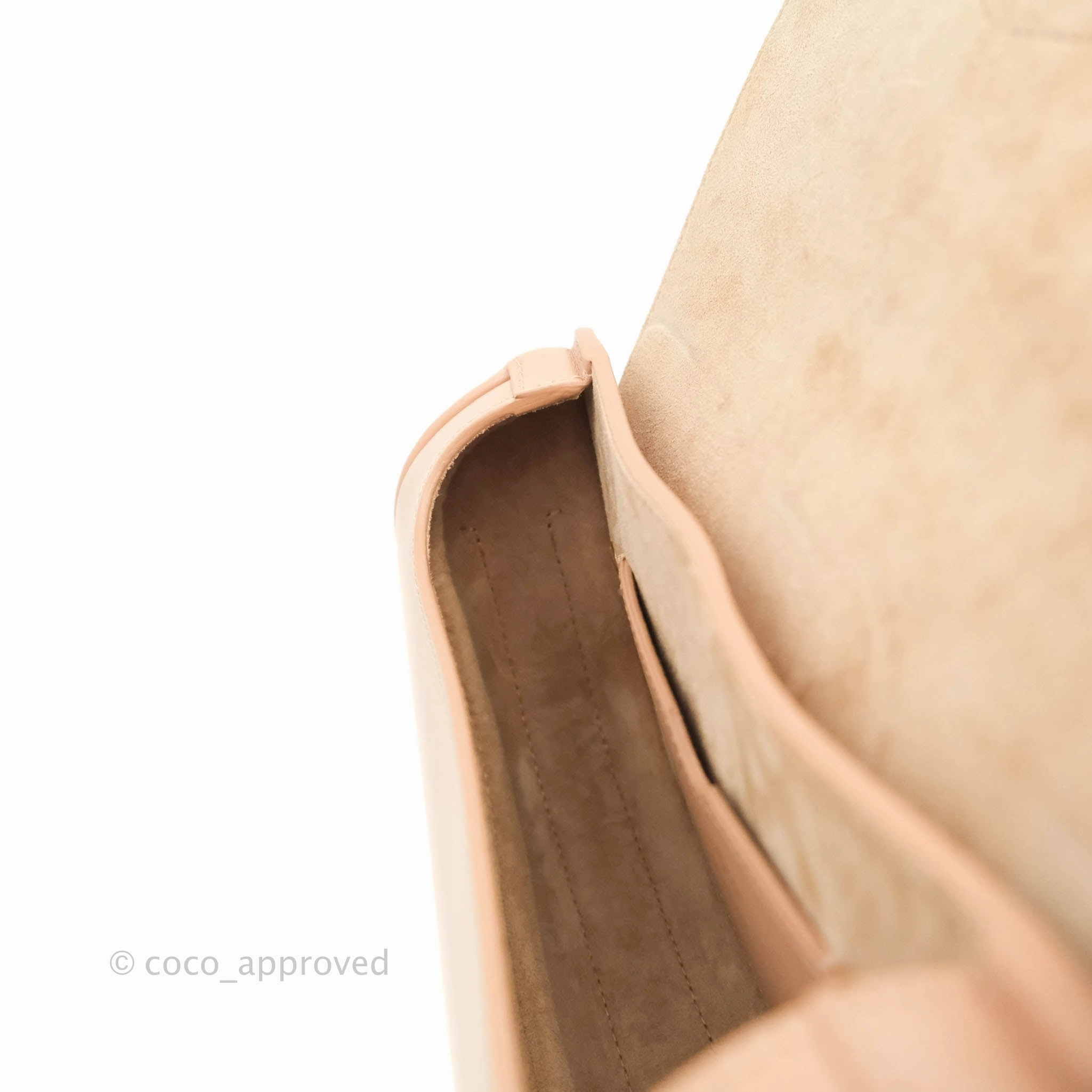 Christian Dior East West Bobby Bag Box Calfskin Beige Gold Hardware