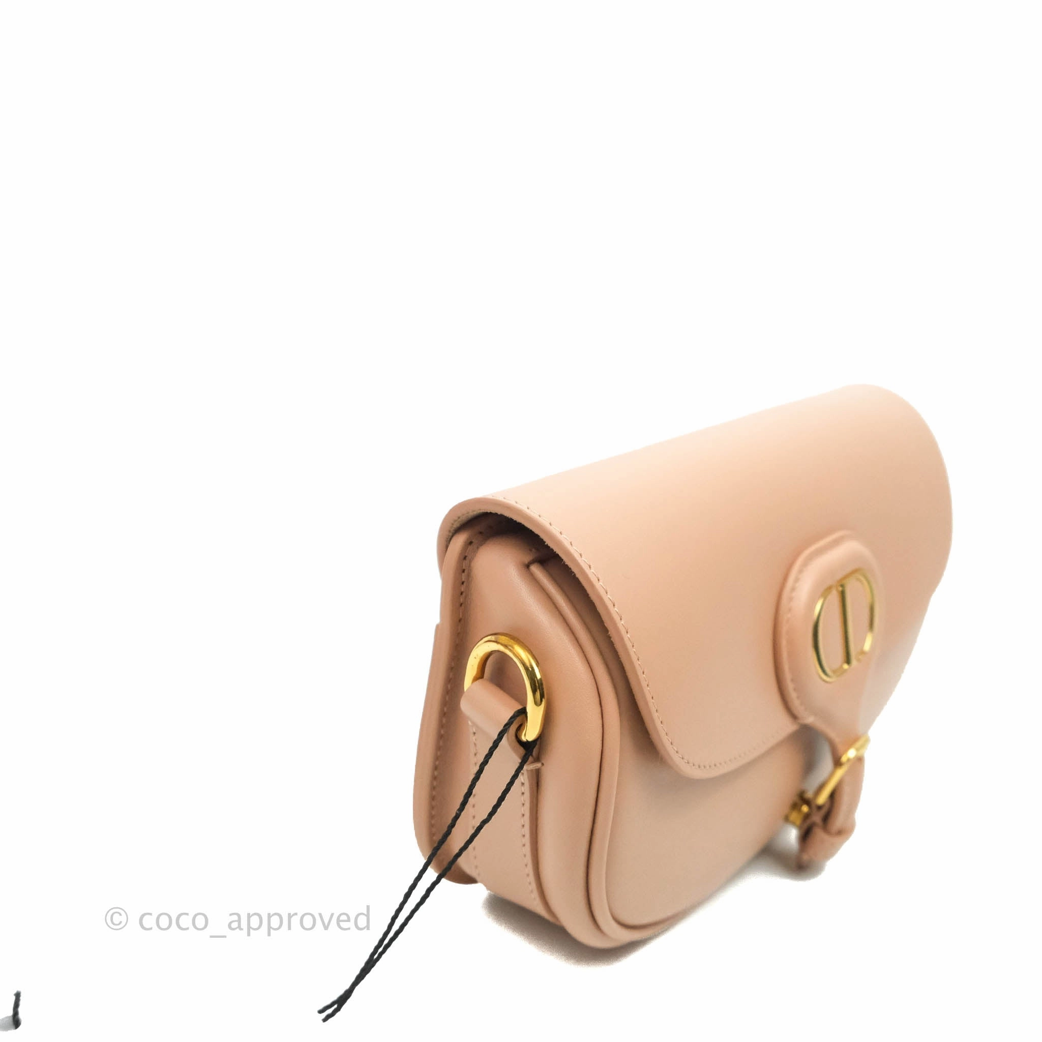 Christian Dior East West Bobby Bag Box Calfskin Beige Gold Hardware