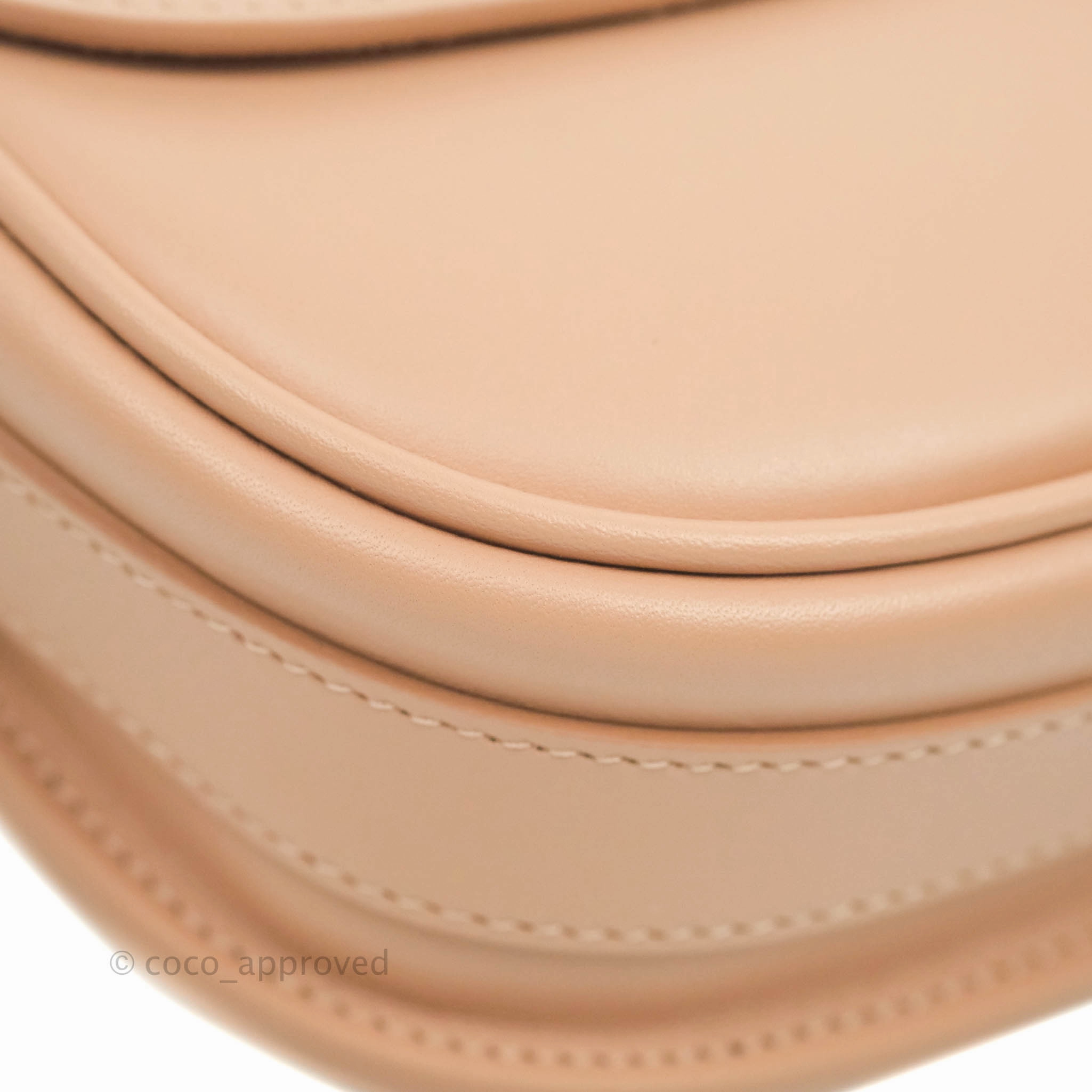 Christian Dior East West Bobby Bag Box Calfskin Beige Gold Hardware