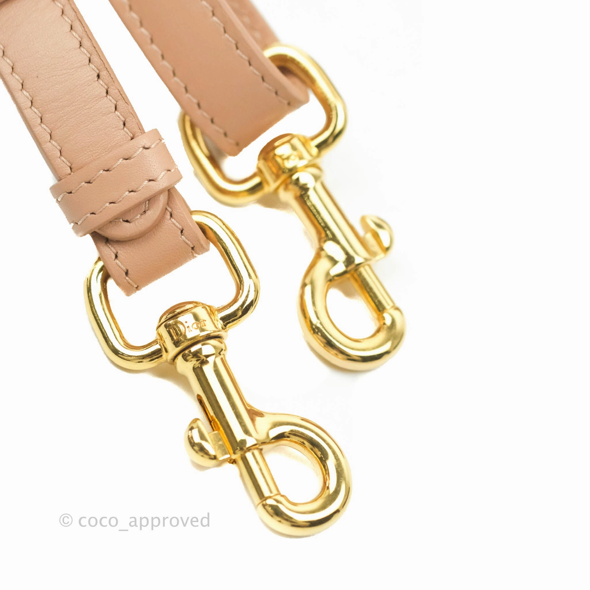 Christian Dior East West Bobby Bag Box Calfskin Beige Gold Hardware