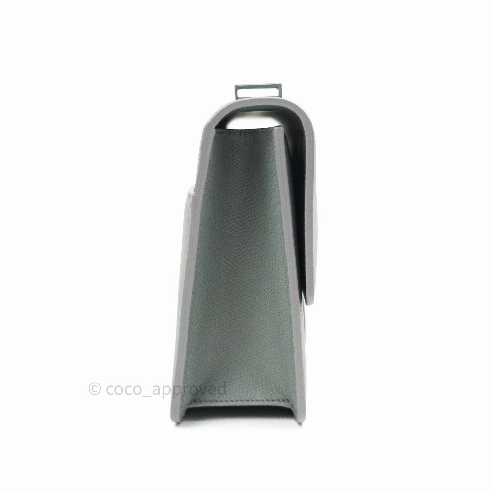 Christian Dior Grained Calfskin Montaigne Flap 30 Ultramatte Gray