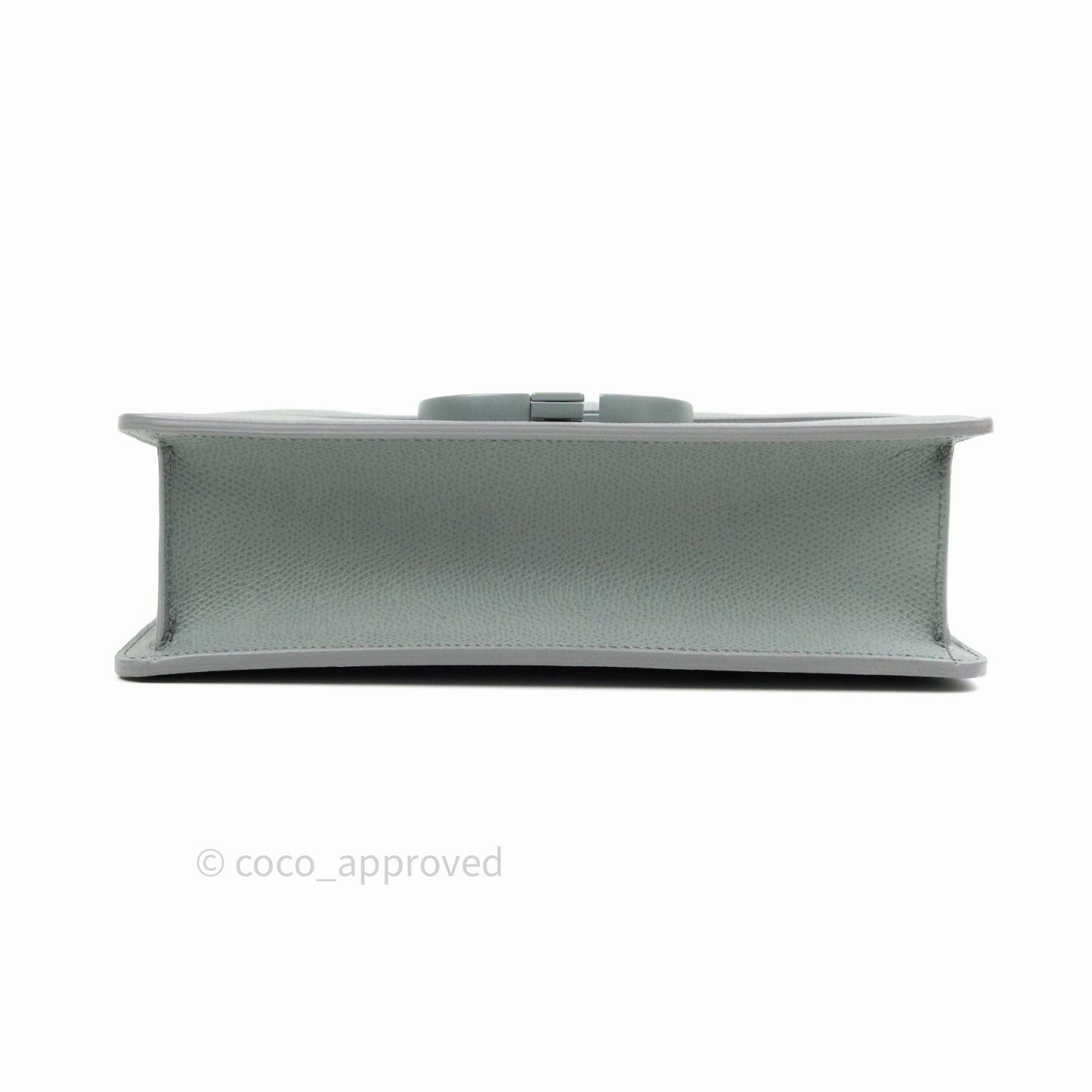 Christian Dior Grained Calfskin Montaigne Flap 30 Ultramatte Gray