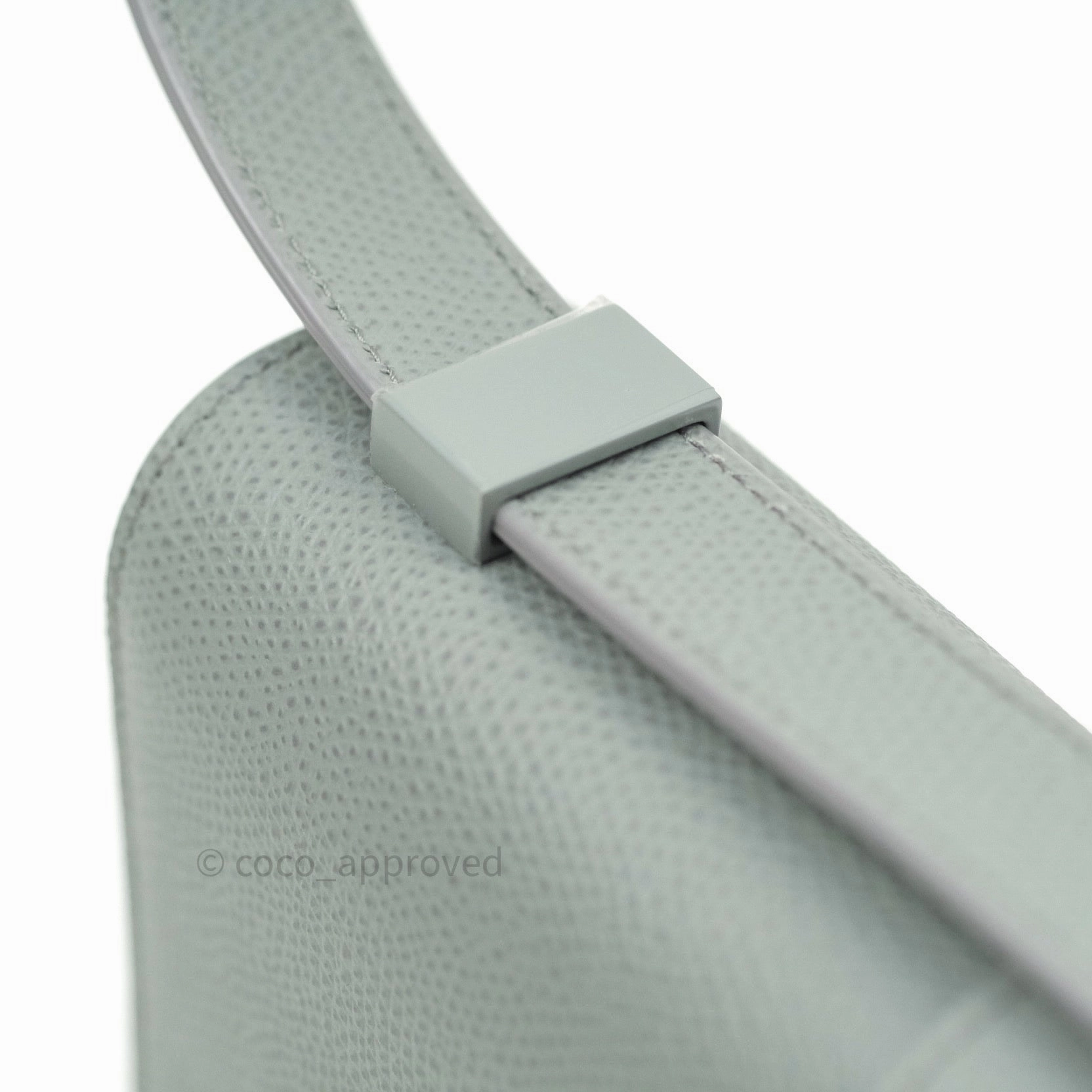 Christian Dior Grained Calfskin Montaigne Flap 30 Ultramatte Gray
