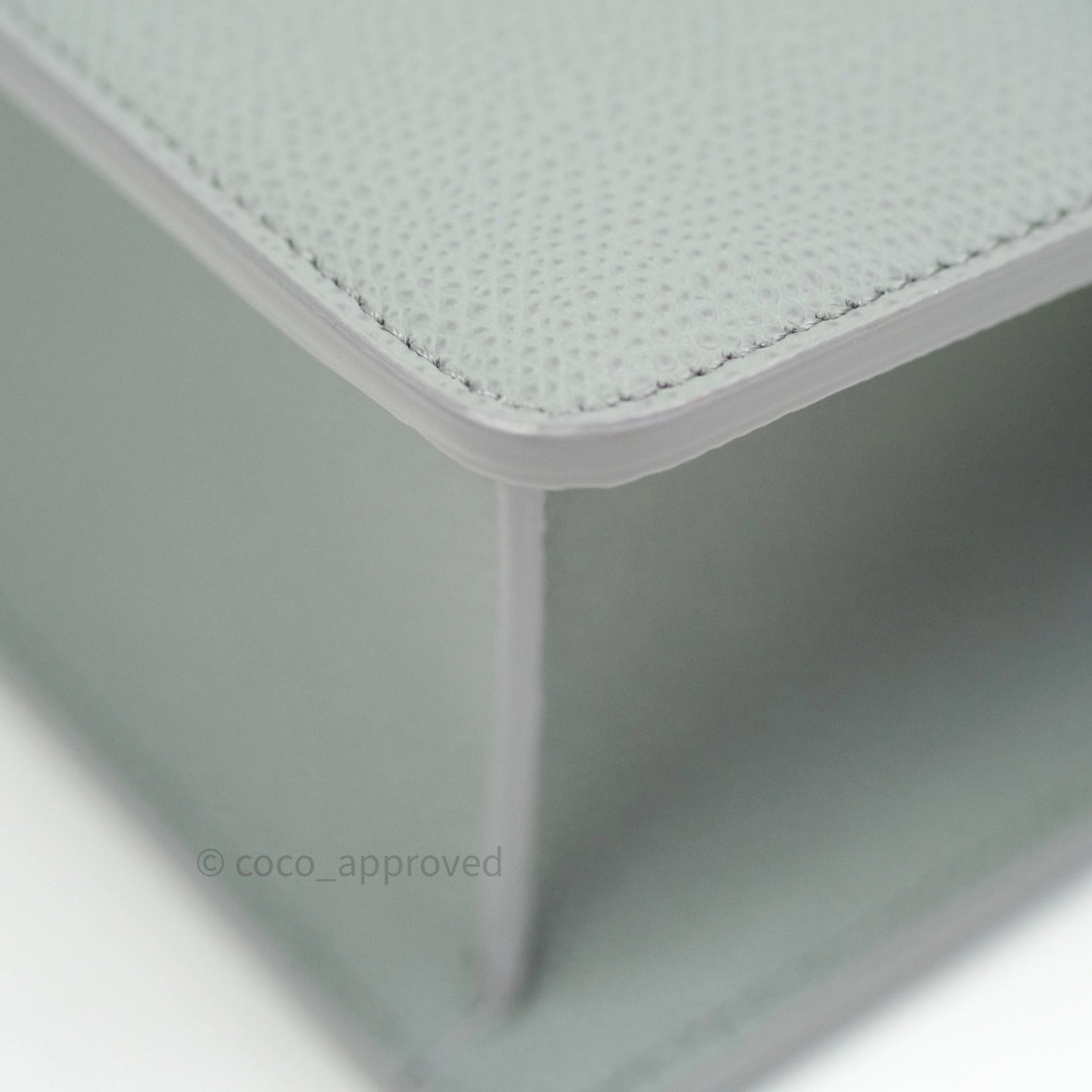 Christian Dior Grained Calfskin Montaigne Flap 30 Ultramatte Gray