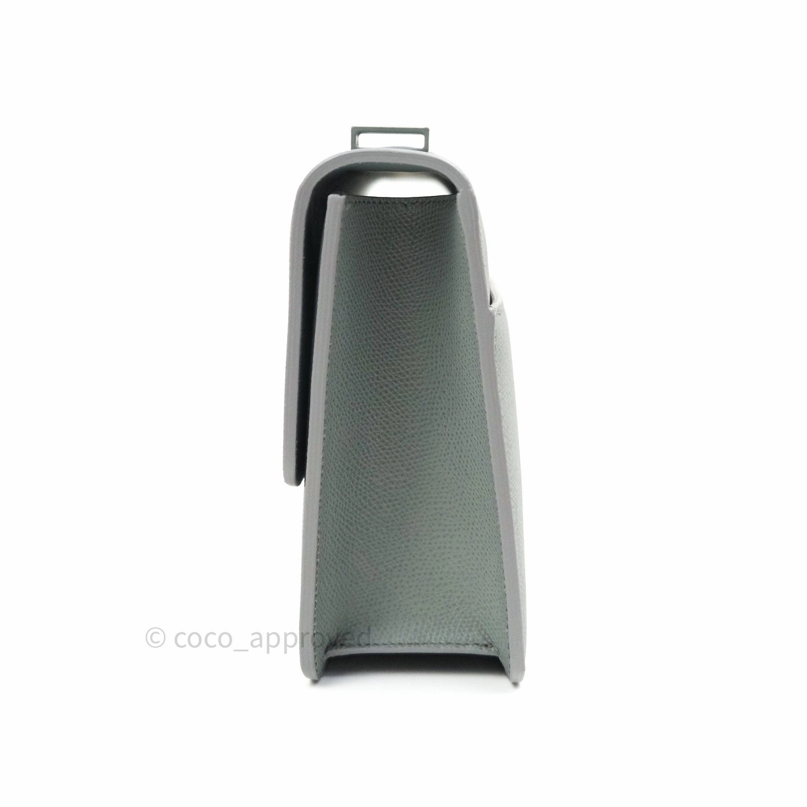 Christian Dior Grained Calfskin Montaigne Flap 30 Ultramatte Gray