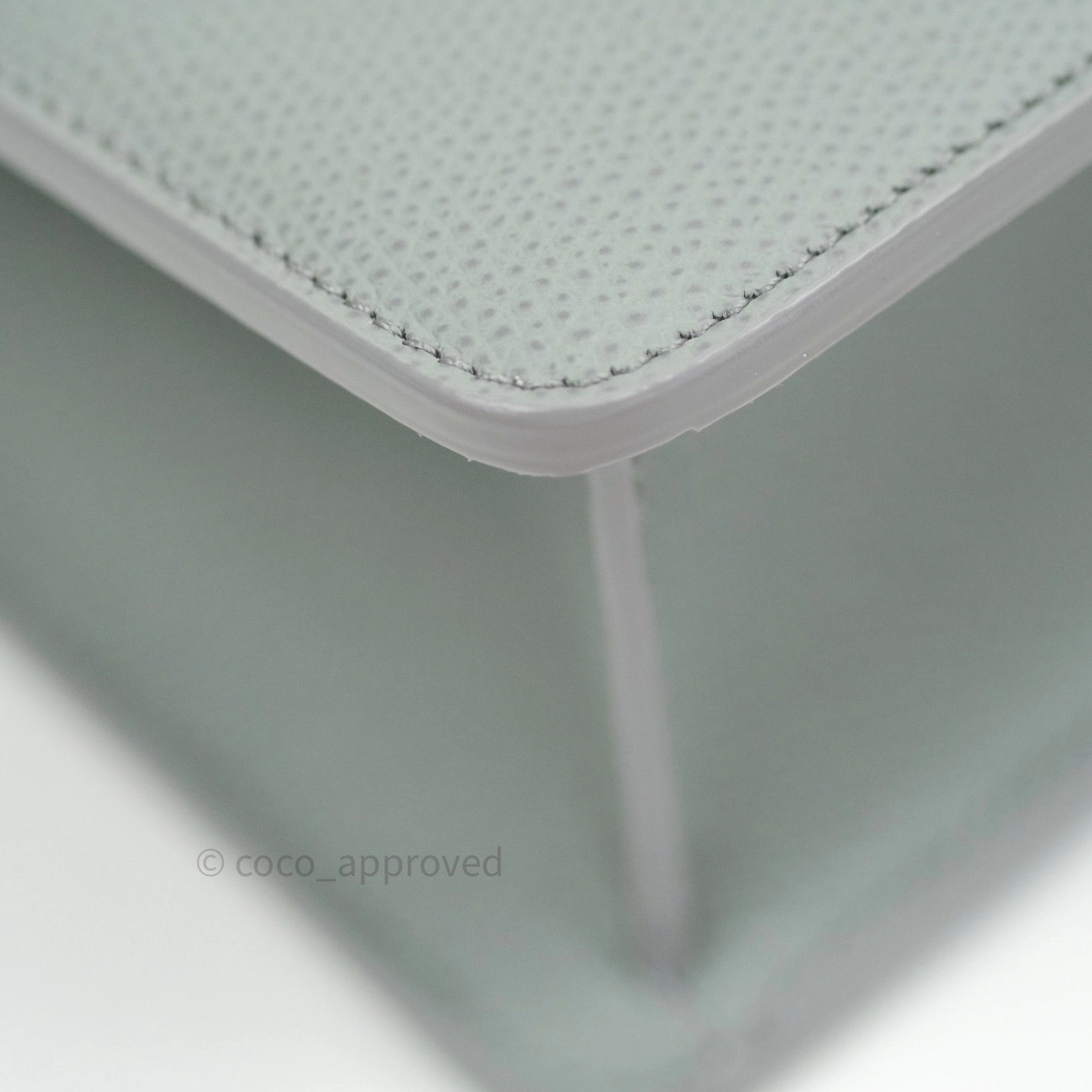 Christian Dior Grained Calfskin Montaigne Flap 30 Ultramatte Gray