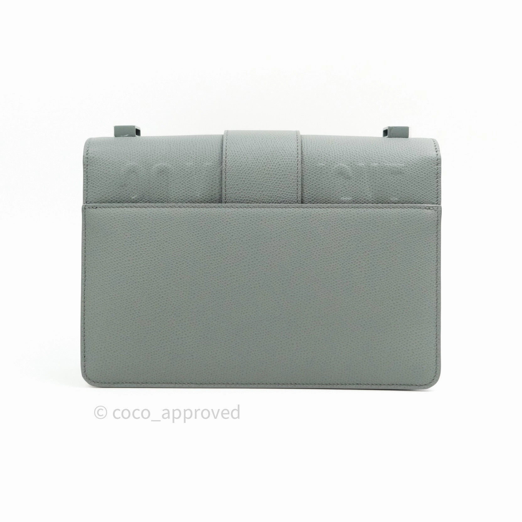 Christian Dior Grained Calfskin Montaigne Flap 30 Ultramatte Gray
