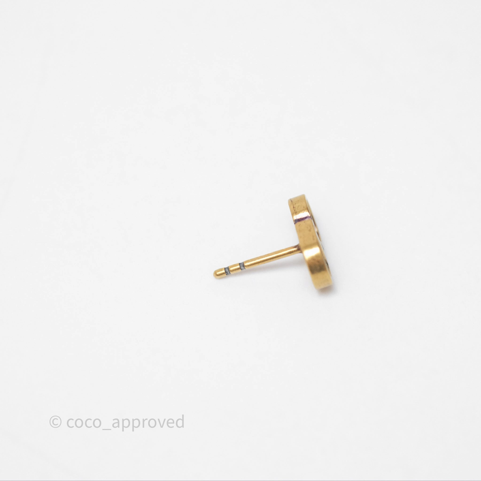 Christian Dior J'Adior Bee Earrings Aged Gold Tone
