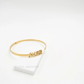 Christian Dior J'adior Choker Necklace Antique Gold Metal