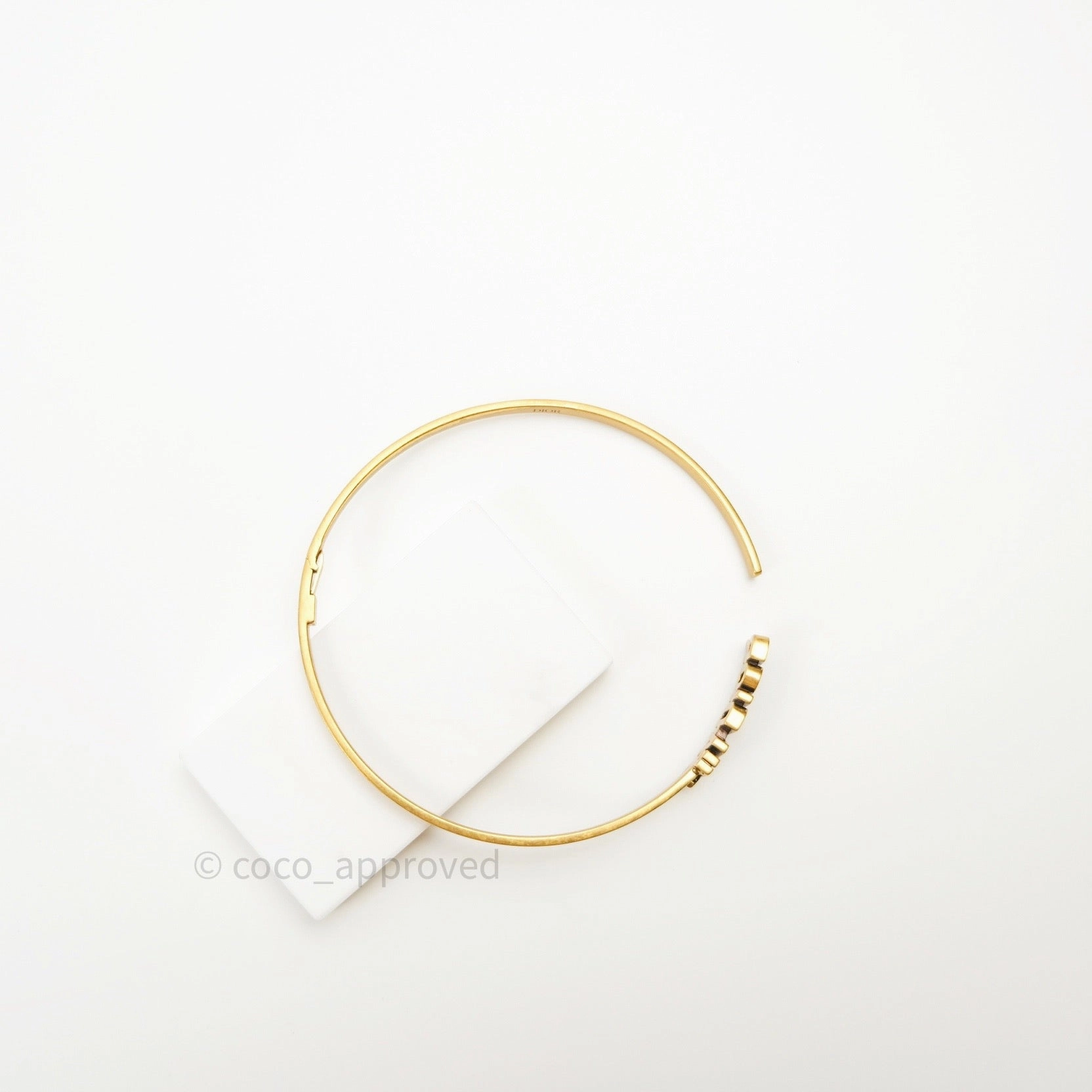 Christian Dior J'adior Choker Necklace Antique Gold Metal