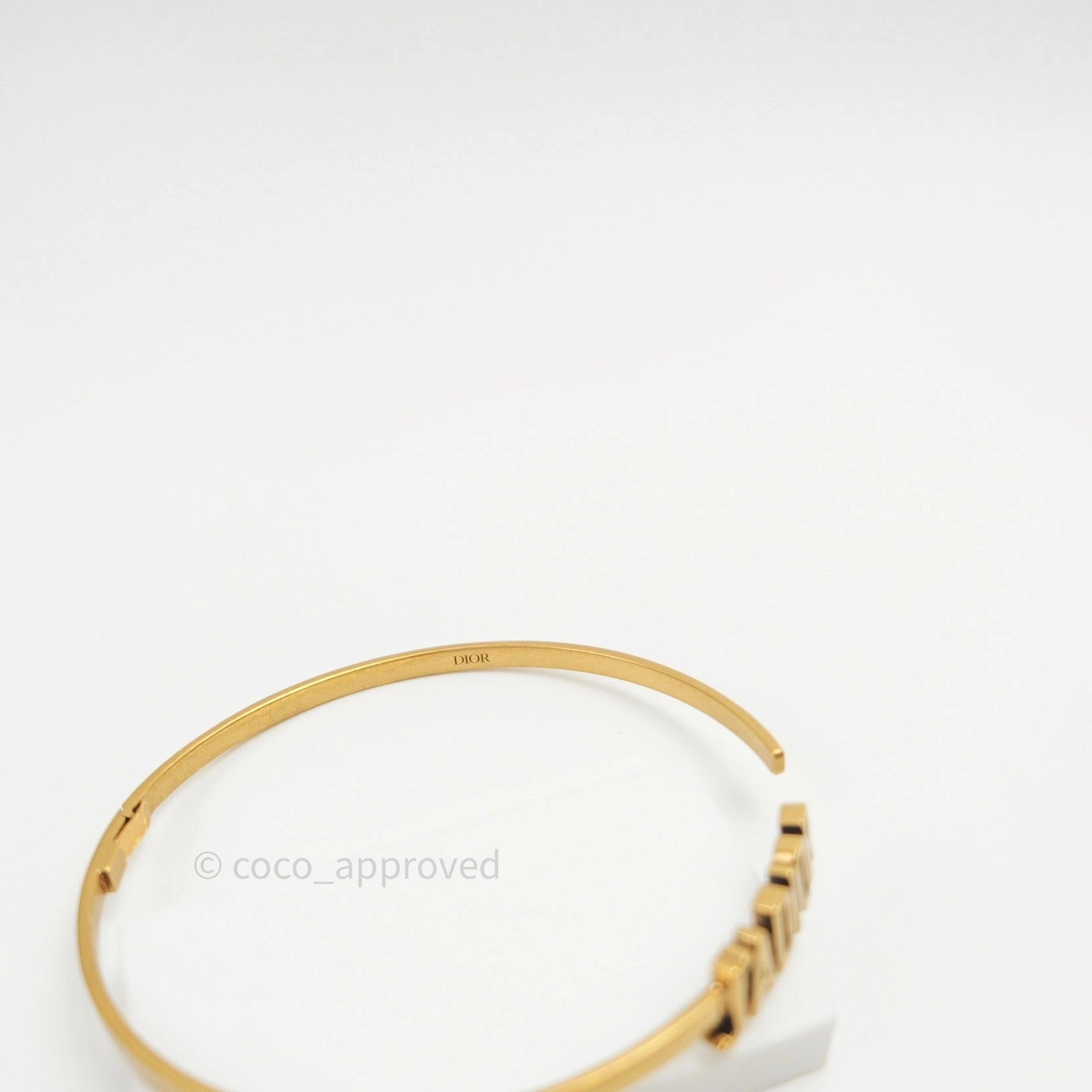 Christian Dior J'adior Choker Necklace Antique Gold Metal