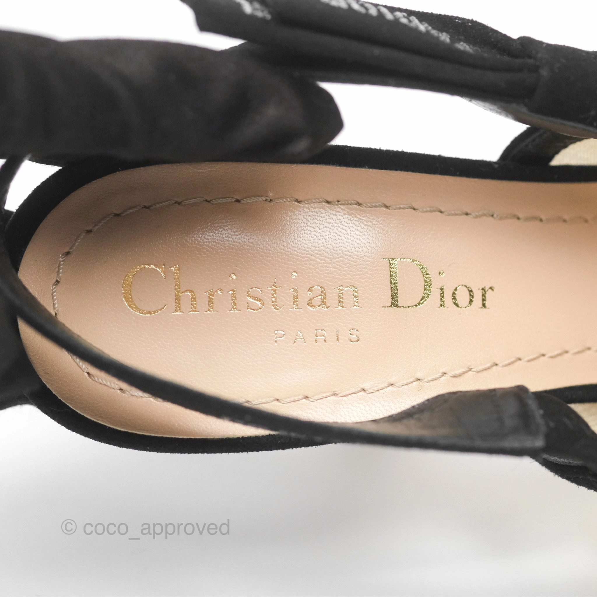 Christian Dior J'adior Polka Dot Slingback Pumps Size 36.5