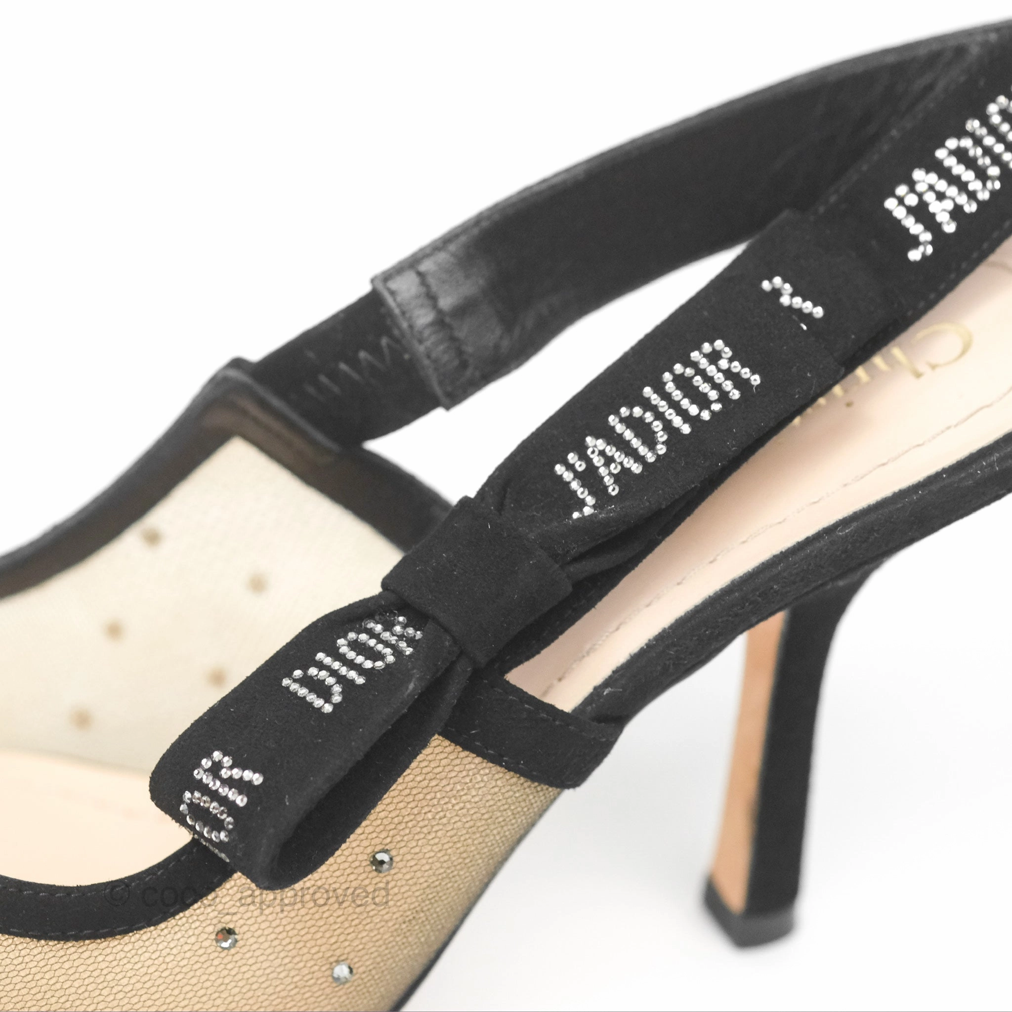 Christian Dior J'adior Polka Dot Slingback Pumps Size 36.5