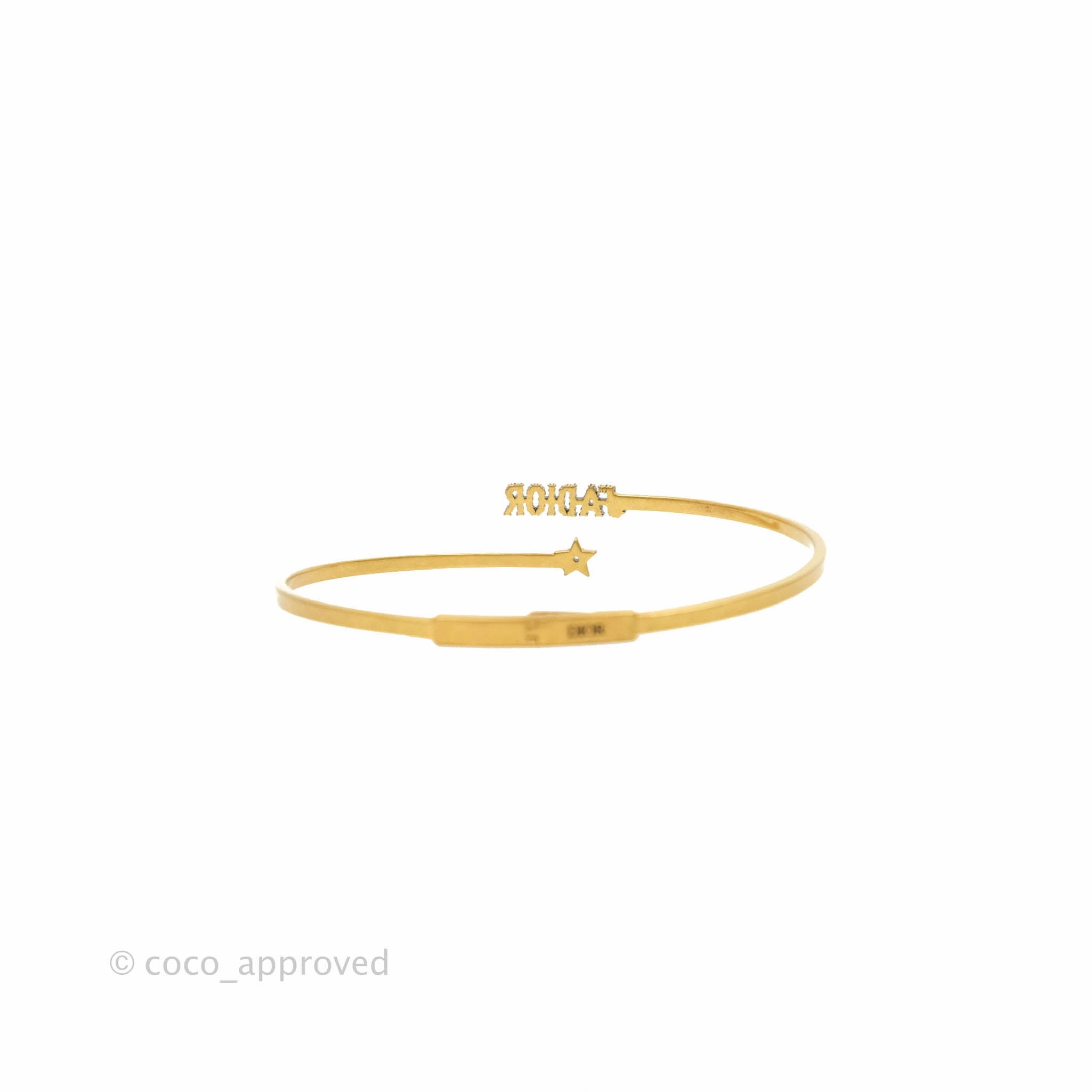 Christian Dior J'adior Star Antique Gold Finish Choker