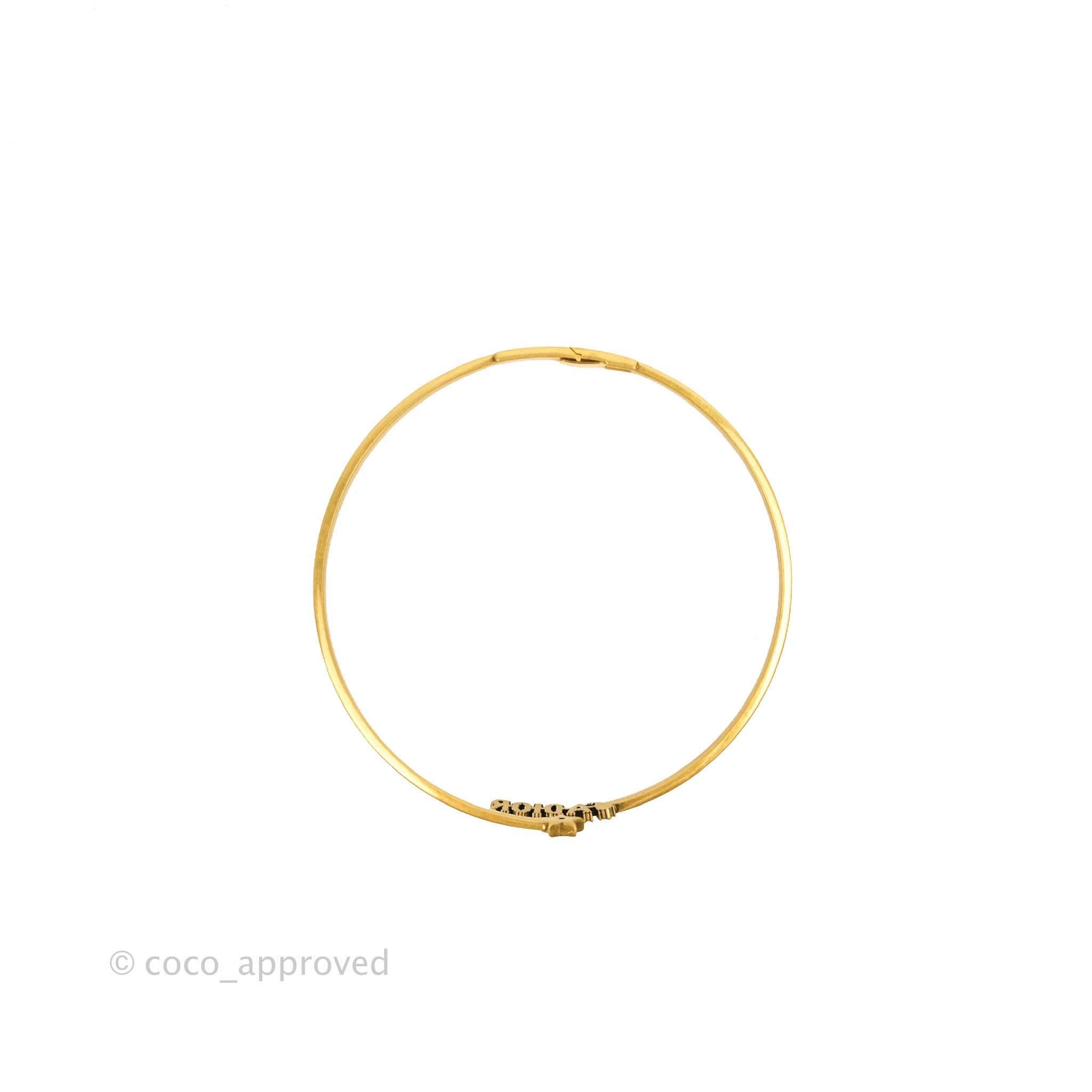 Christian Dior J'adior Star Antique Gold Finish Choker