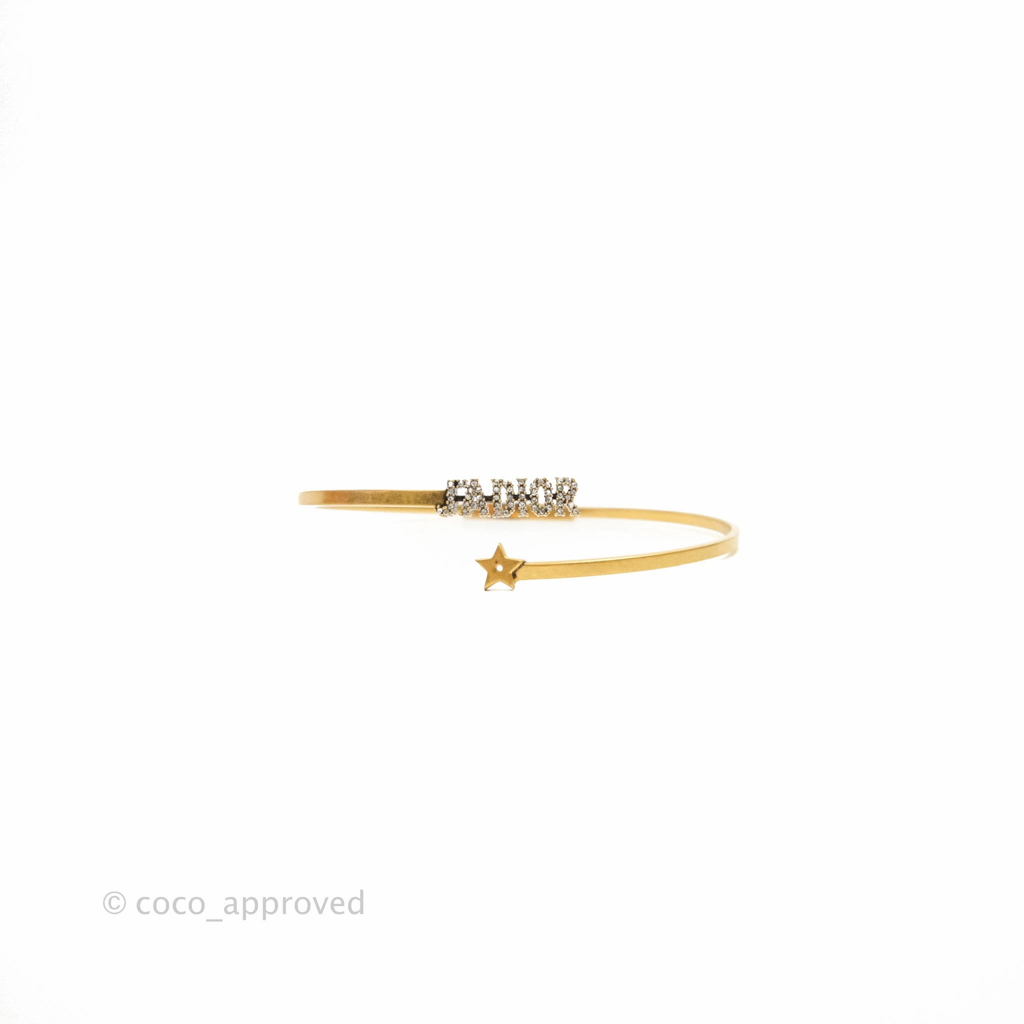 Christian Dior J'adior Star Antique Gold Finish Choker