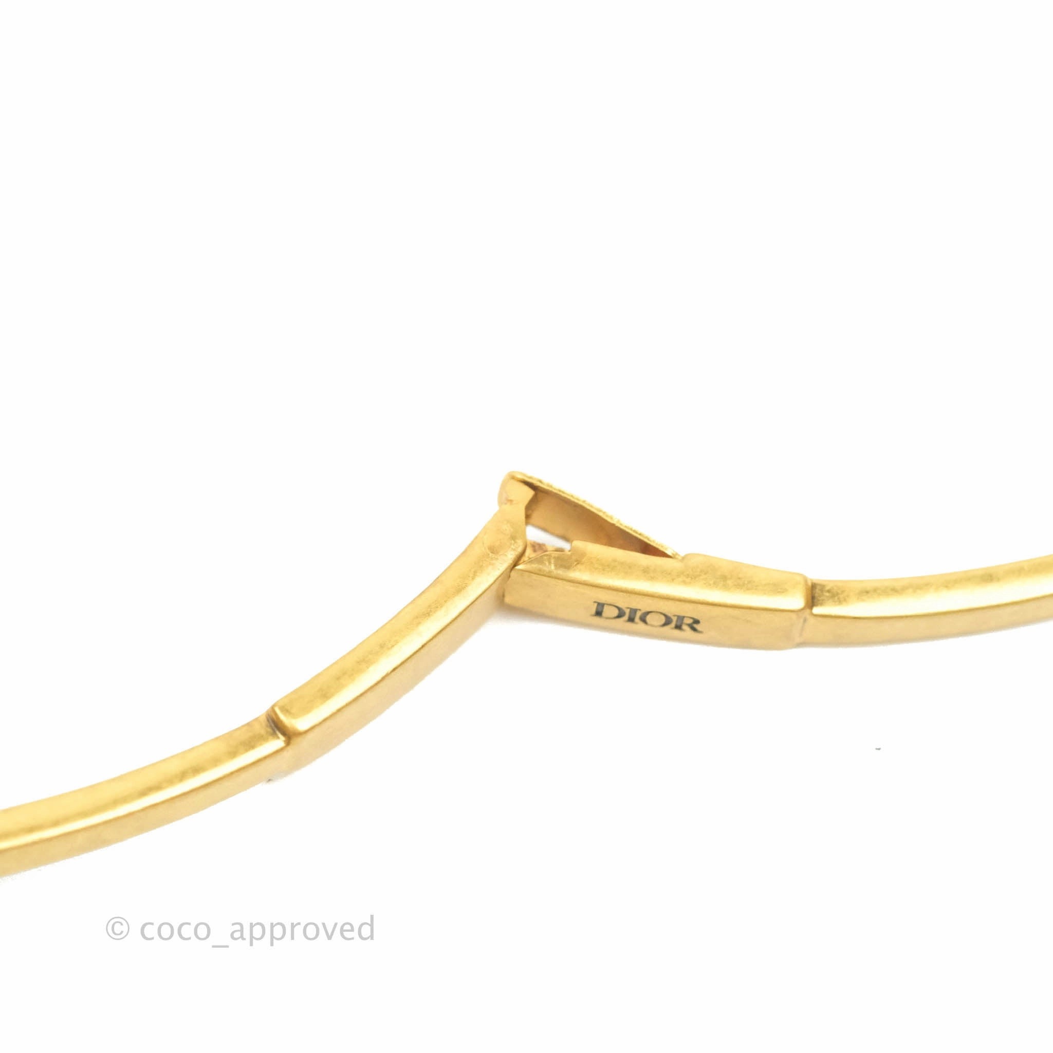 Christian Dior J'adior Star Antique Gold Finish Choker