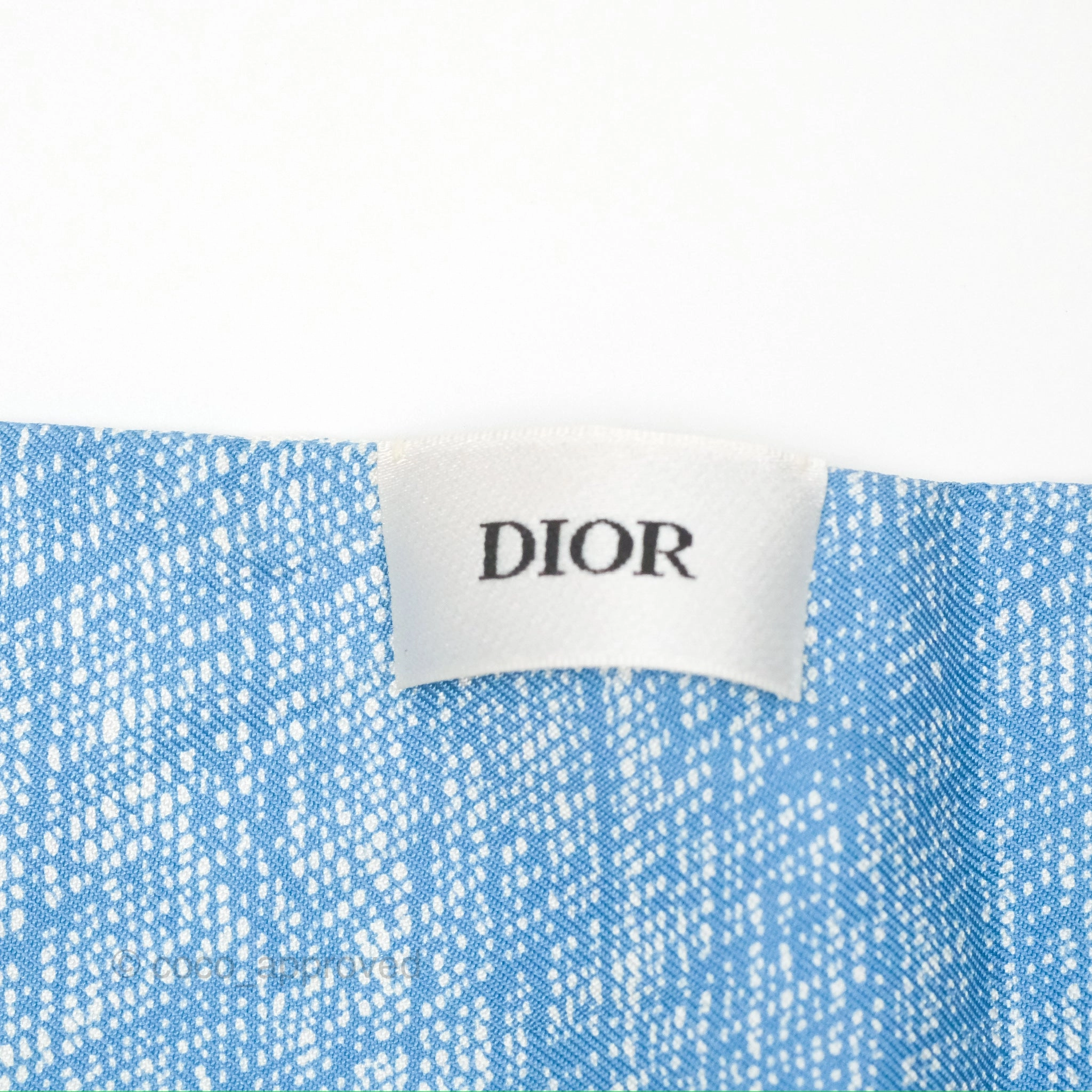 Christian Dior Kalidoscope Mitzah Silk Twilly Blue