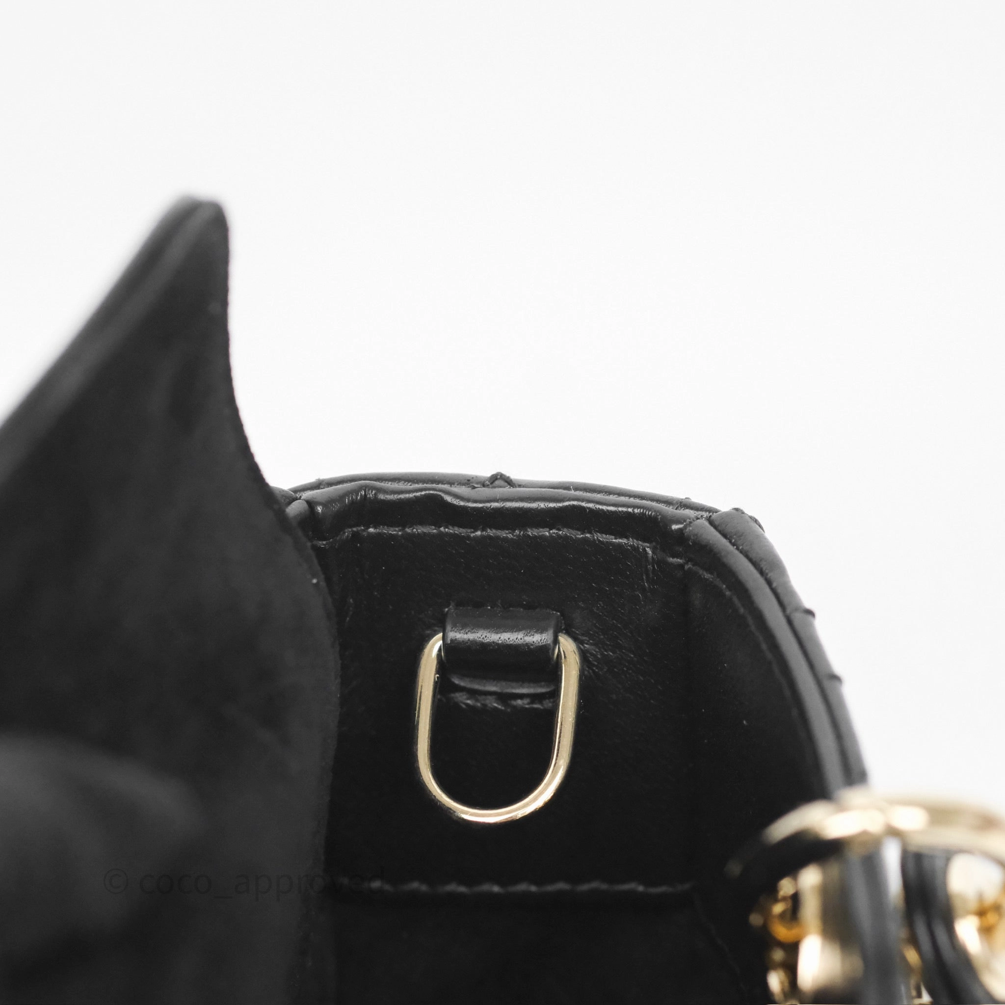 Christian Dior Lady D-Joy Micro Bag Antique Black Lambskin